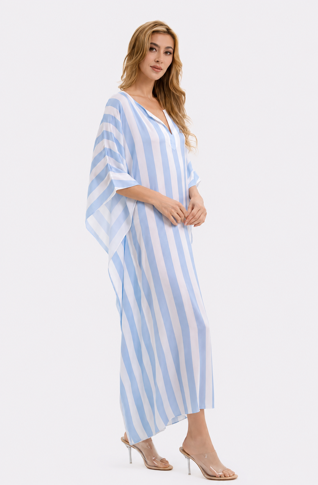 Cabana Blue Long Caftan