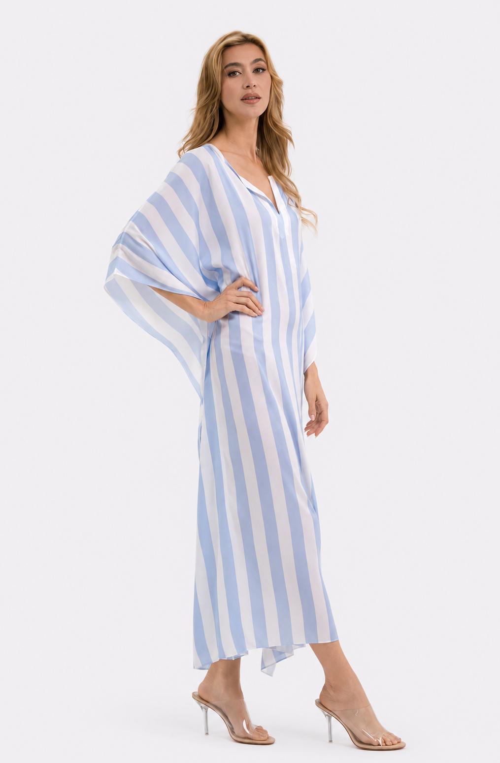 Cabana Blue Long Caftan