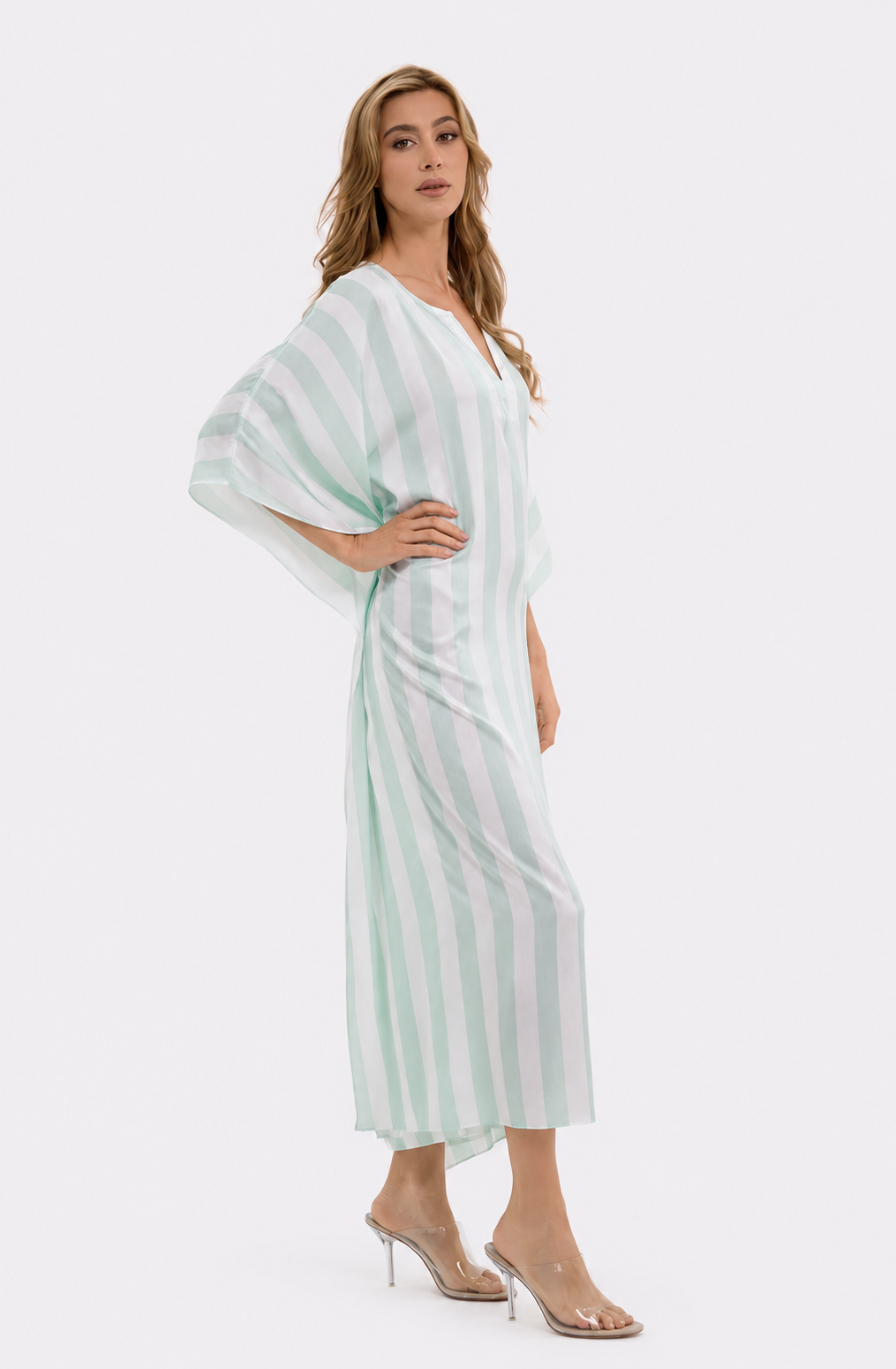 Cabana Mint Long Caftan