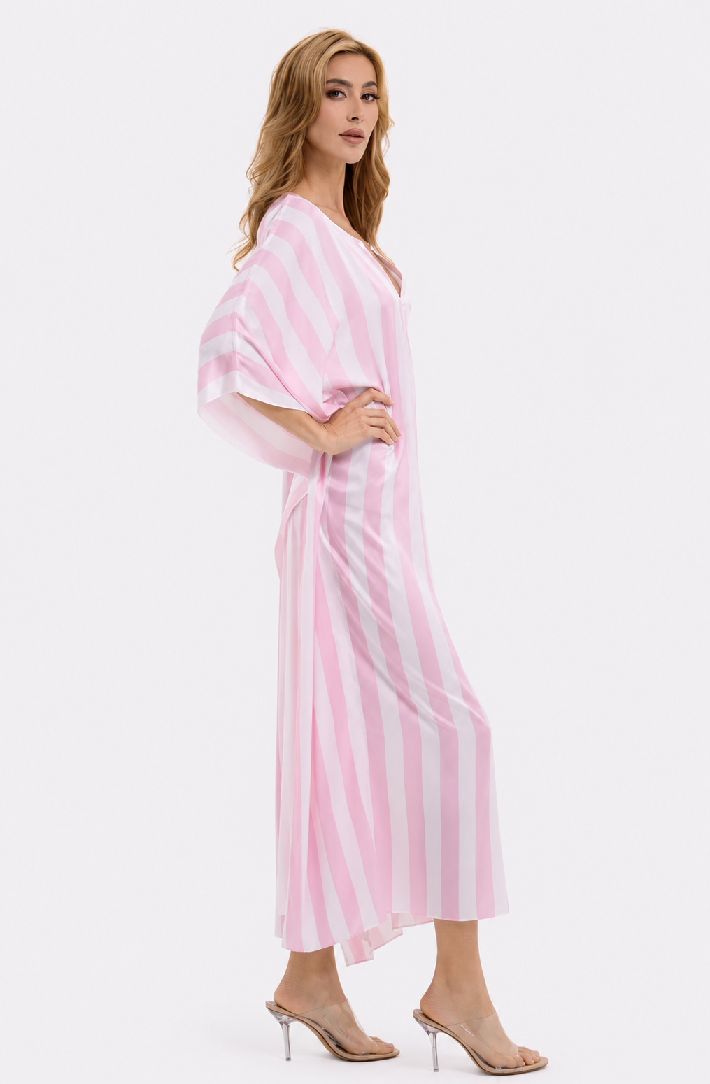 Cabana Pink Long Caftan