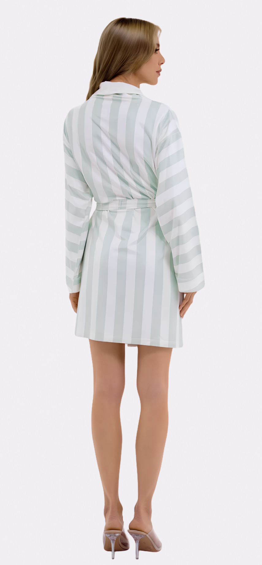 Cabana Mint Short Robe