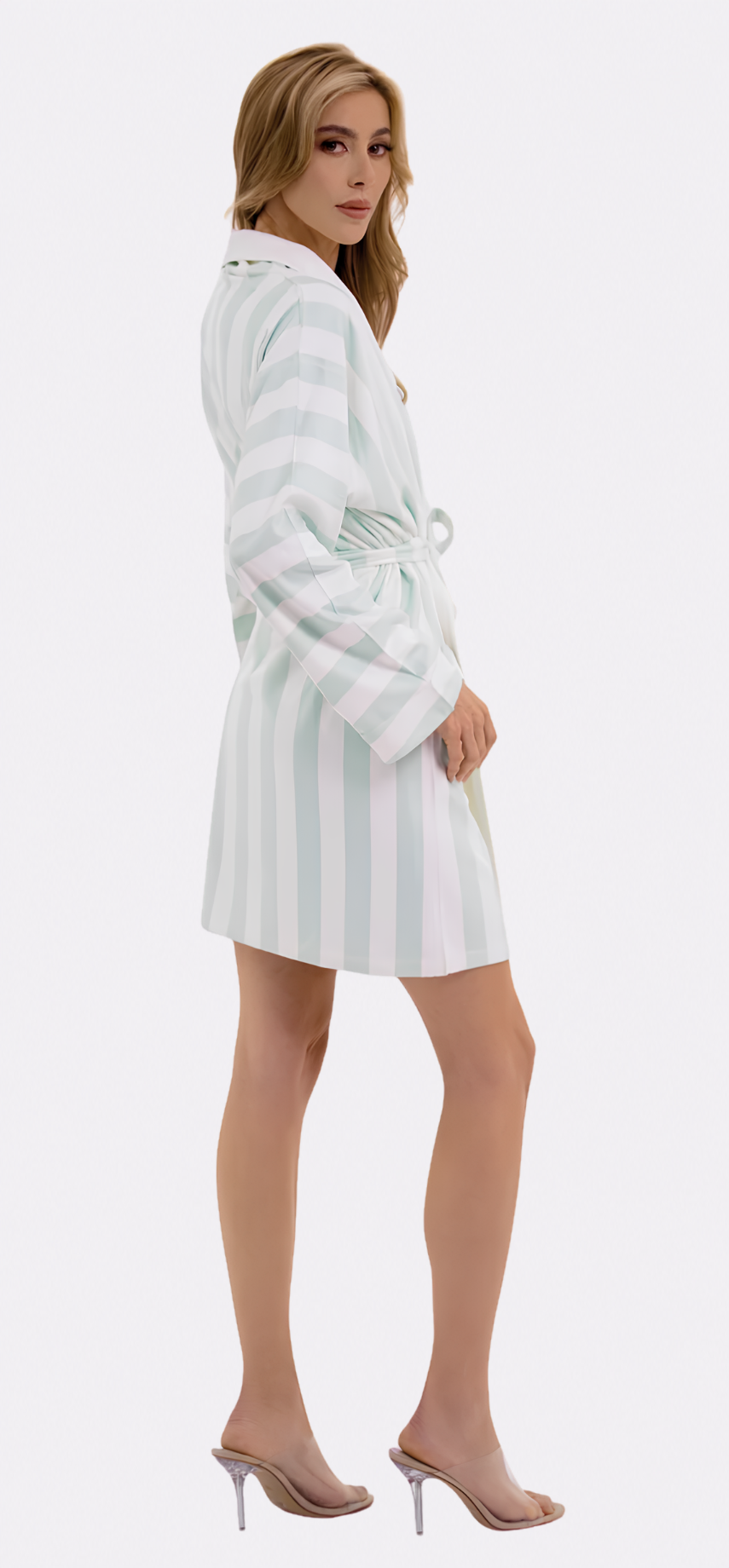 Cabana Mint Short Robe