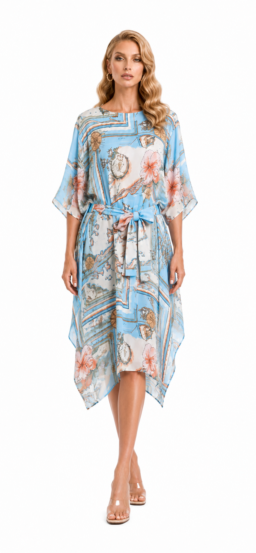 Les Îles Caraïbes 3-Way Convertible Short Caftan