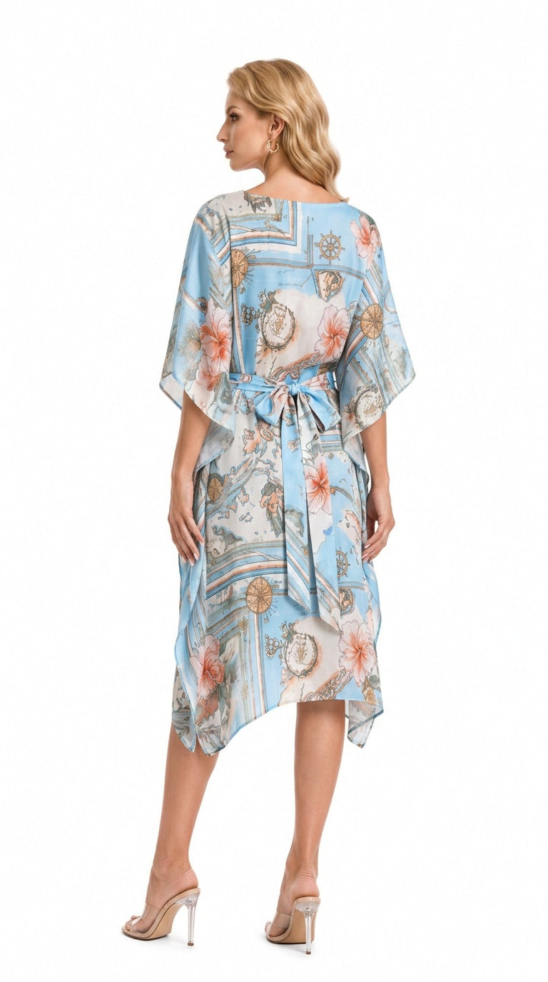 Les Îles Caraïbes 3-Way Convertible Short Caftan