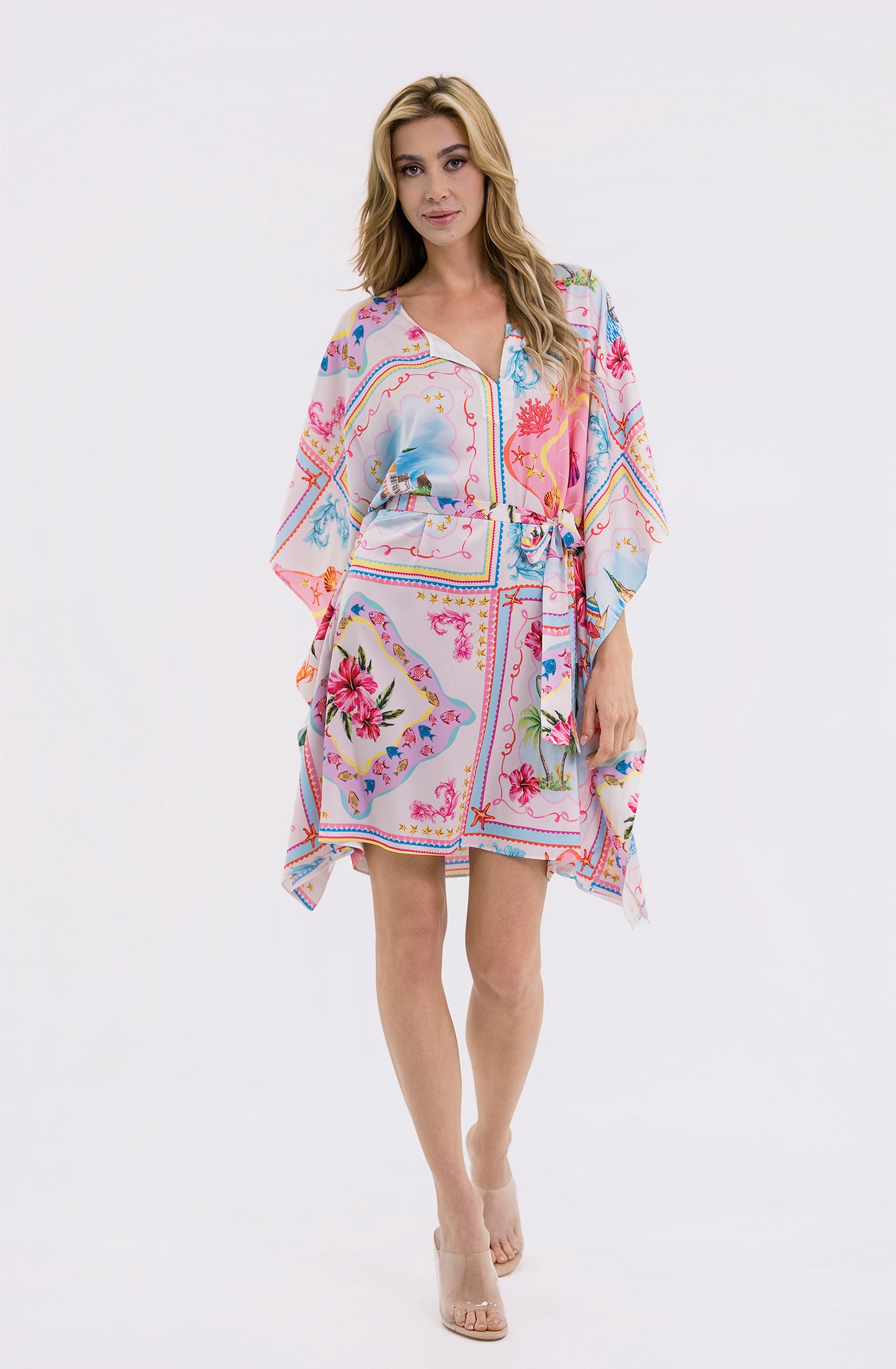 Portofino Short Caftan | Luxury Resort Wear