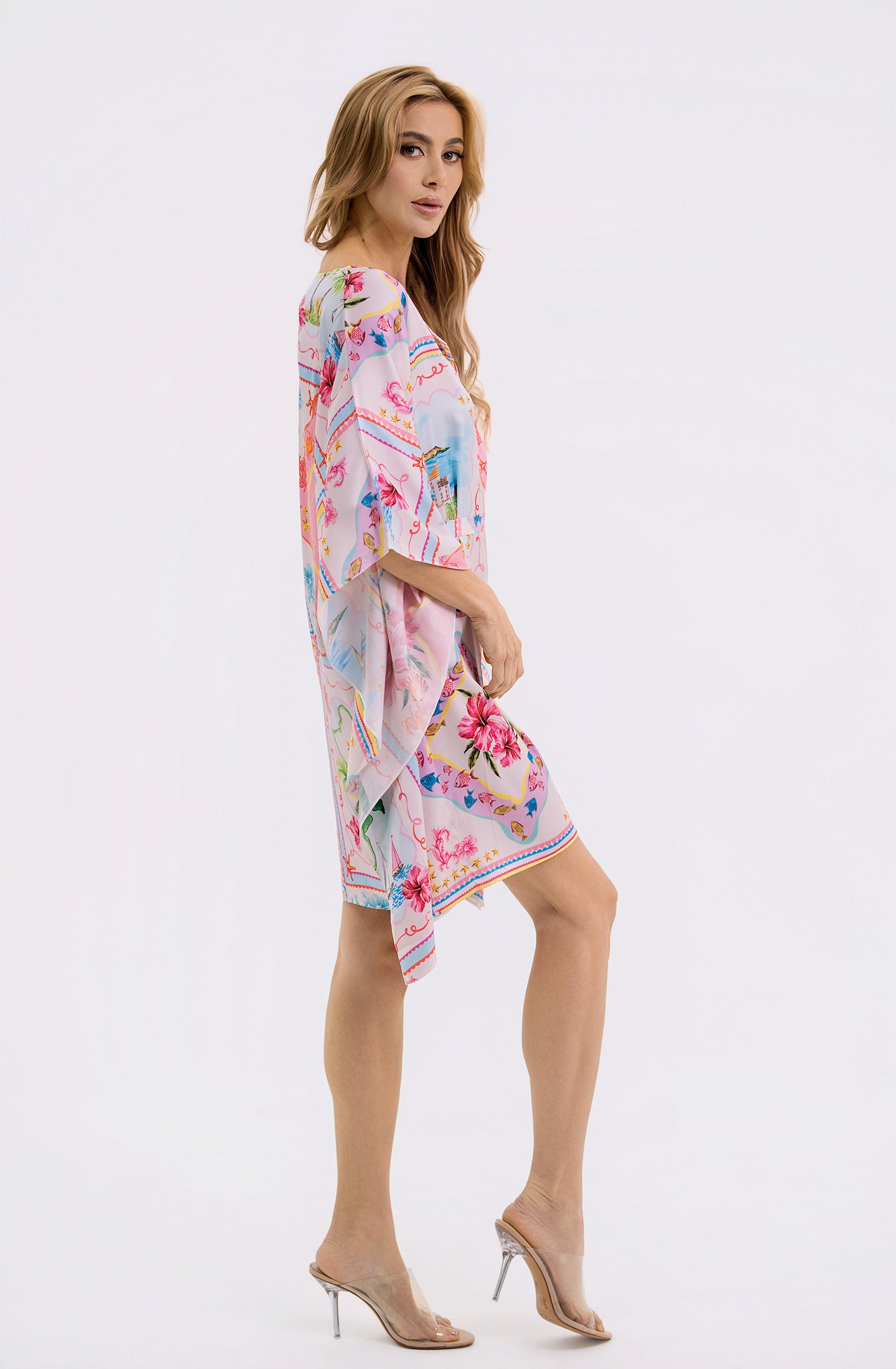 Portofino Short Caftan | Luxury Resort Wear