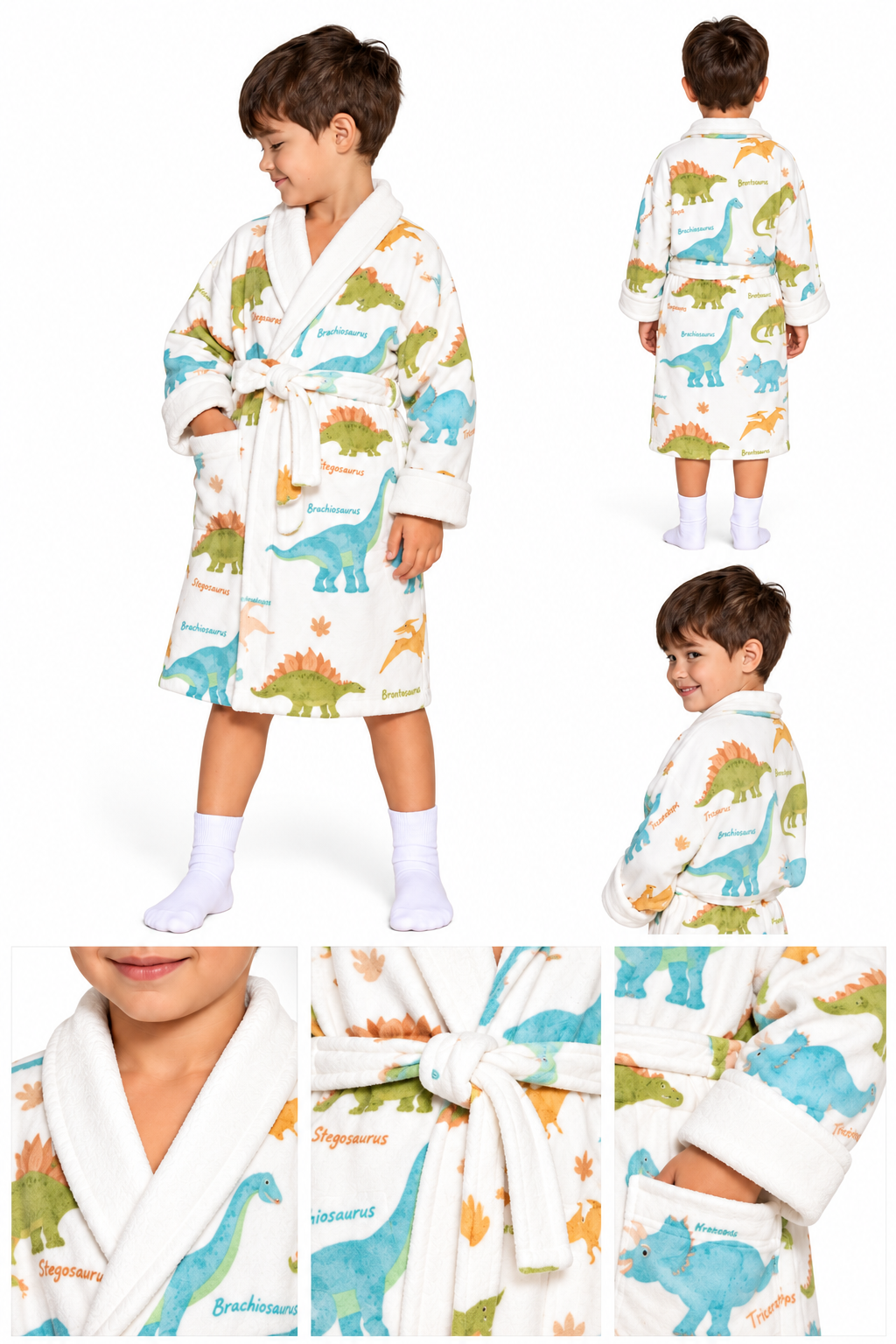 Dinosaur Kids Microfiber Robe | Wrap-Up by VP
