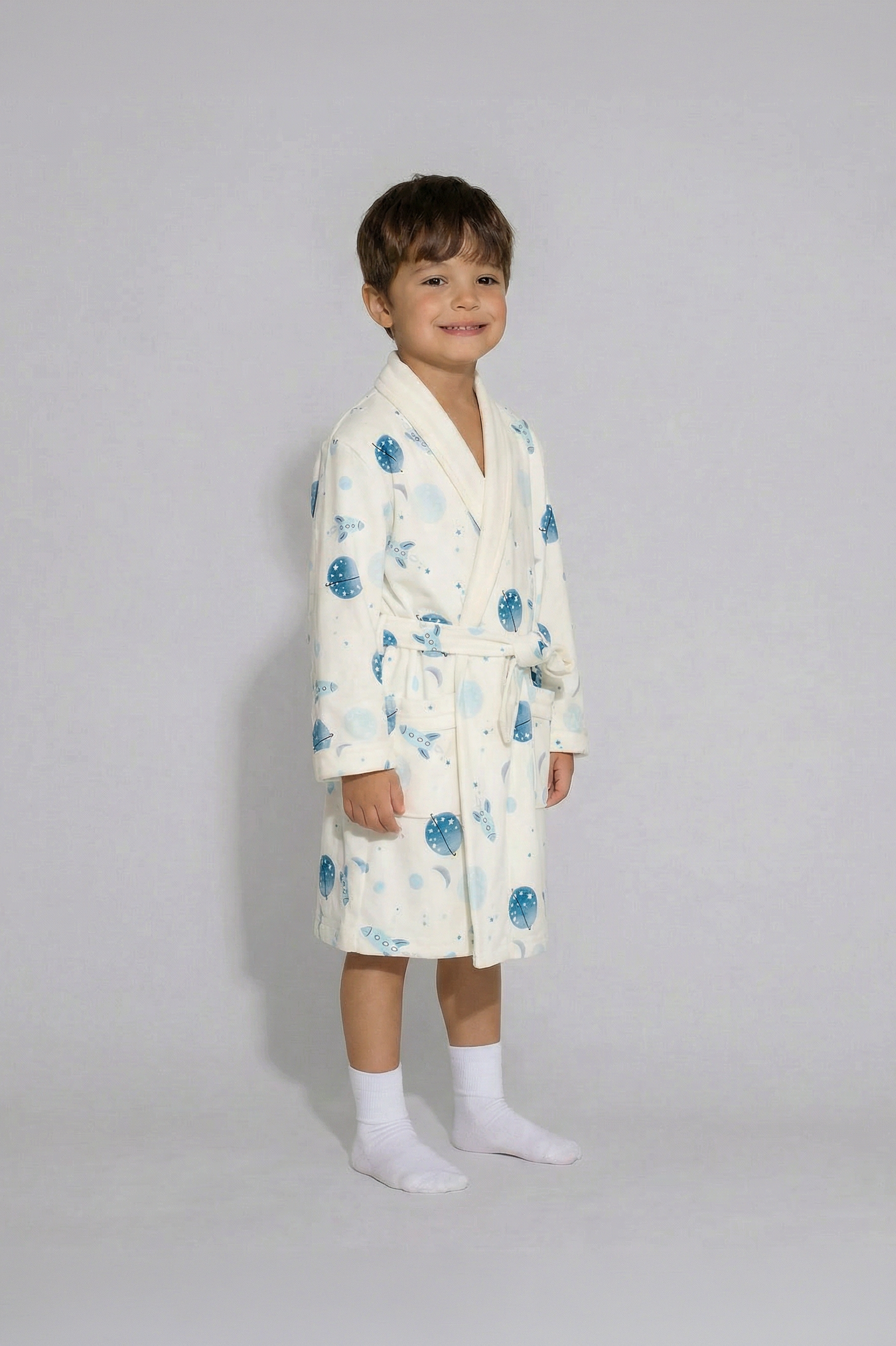 To The Moon & Back Kids Robe