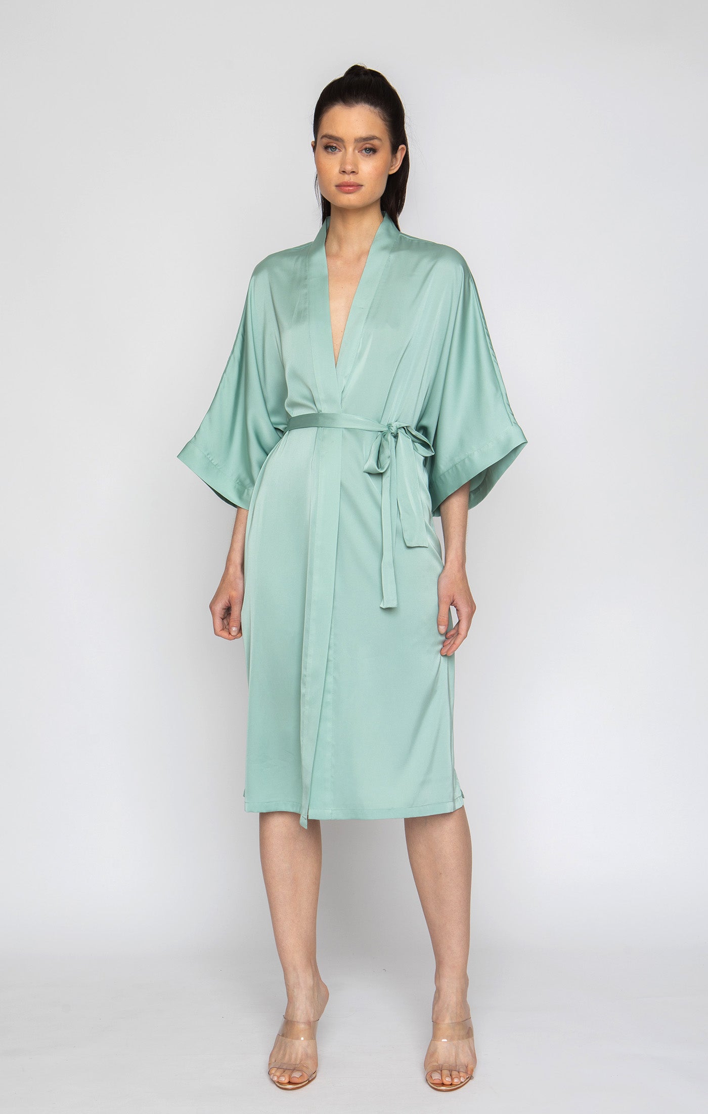 Green Tea Silky Kimono