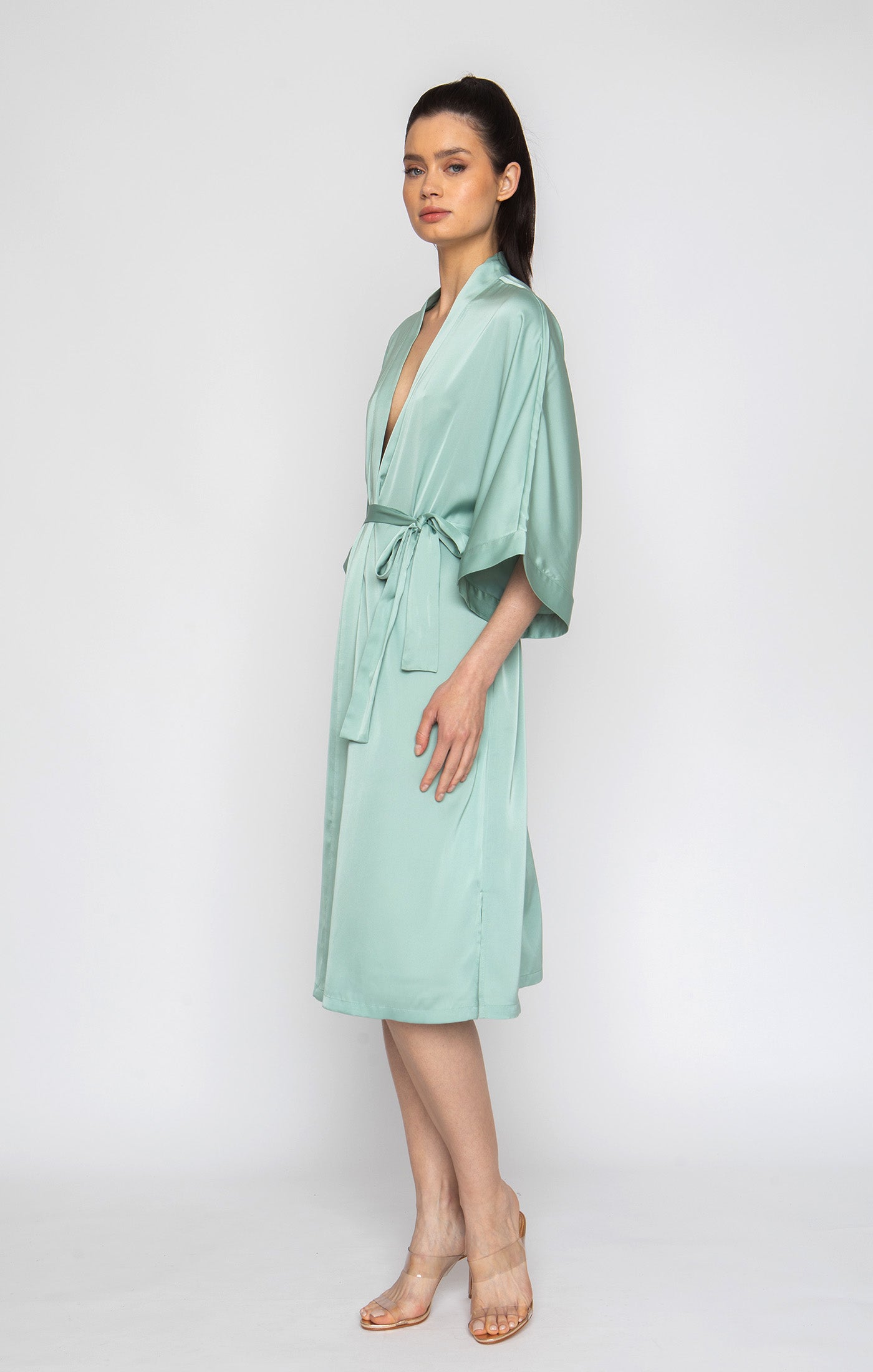 Green Tea Silky Kimono