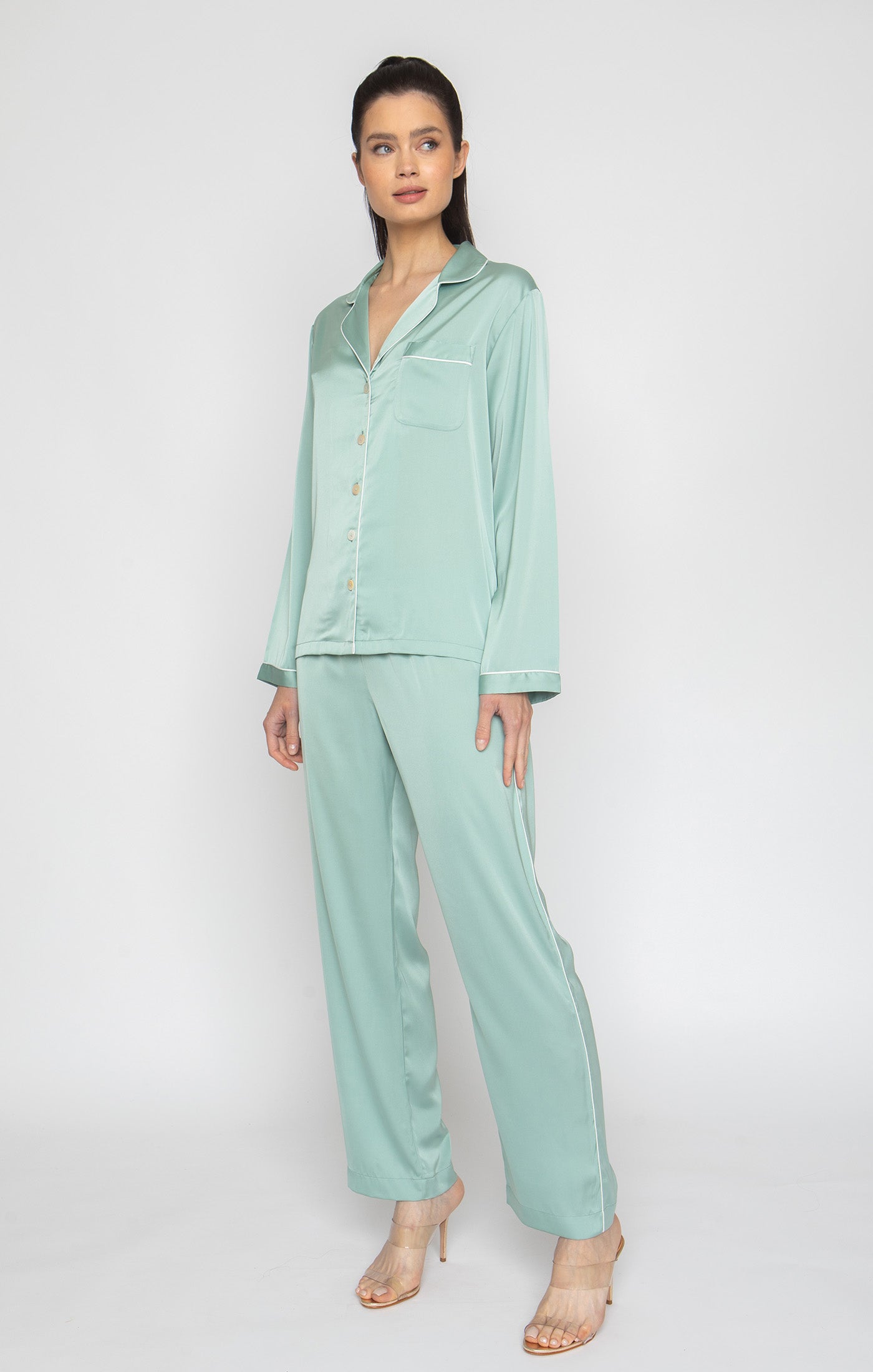 Green Tea Long PJ Set