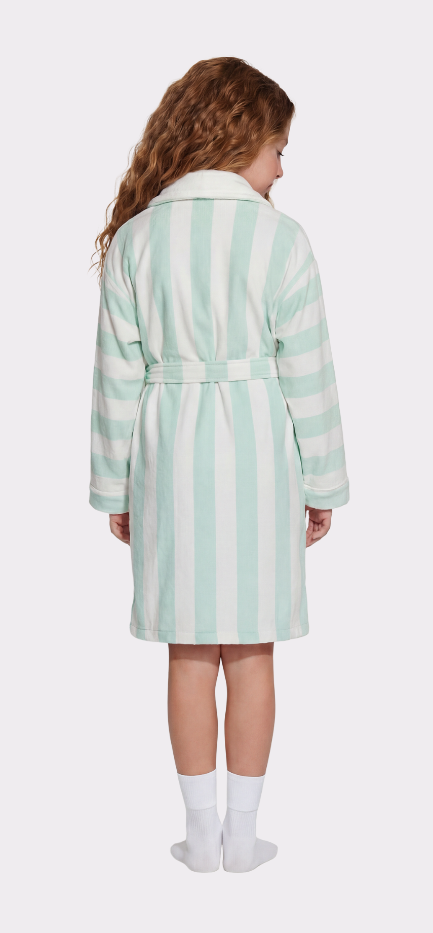 Cabana Mint Kid Robes