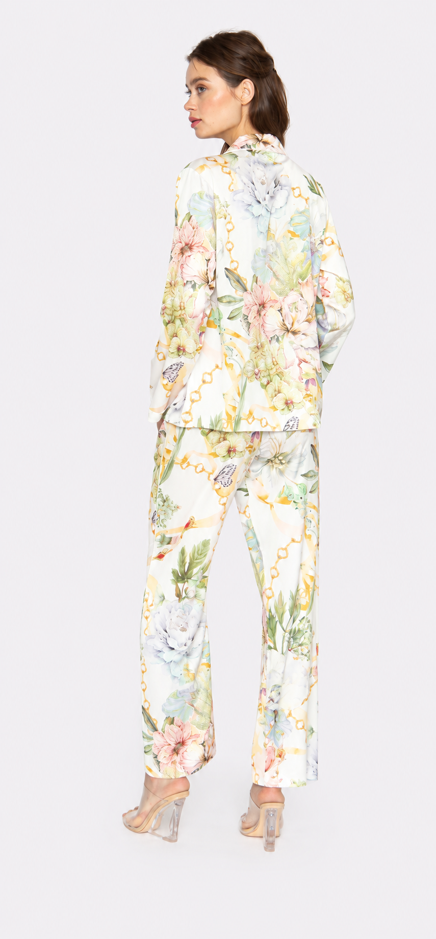 La Boheme White Long PJ Set
