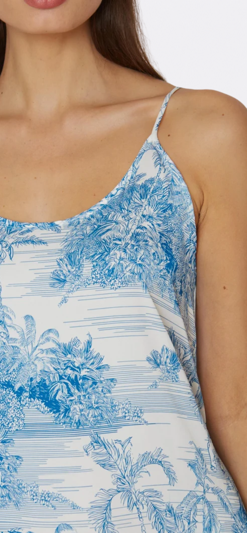 Landscape Blue Long Chemise
