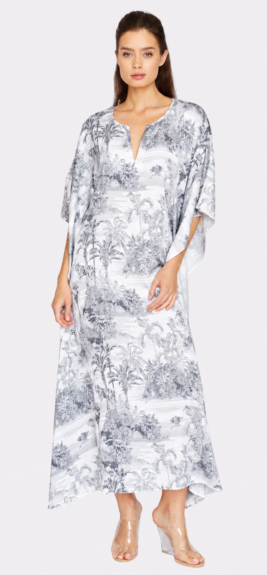 Landscape Grey Long Caftan