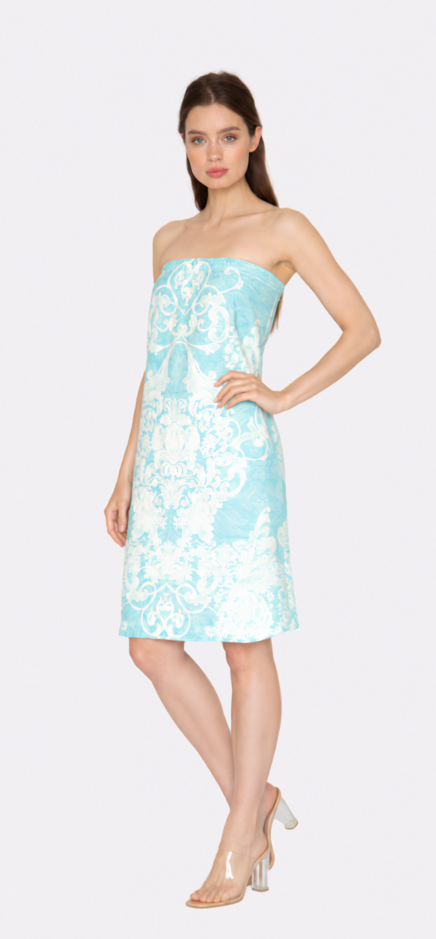 Long Romantique Blue Wrap