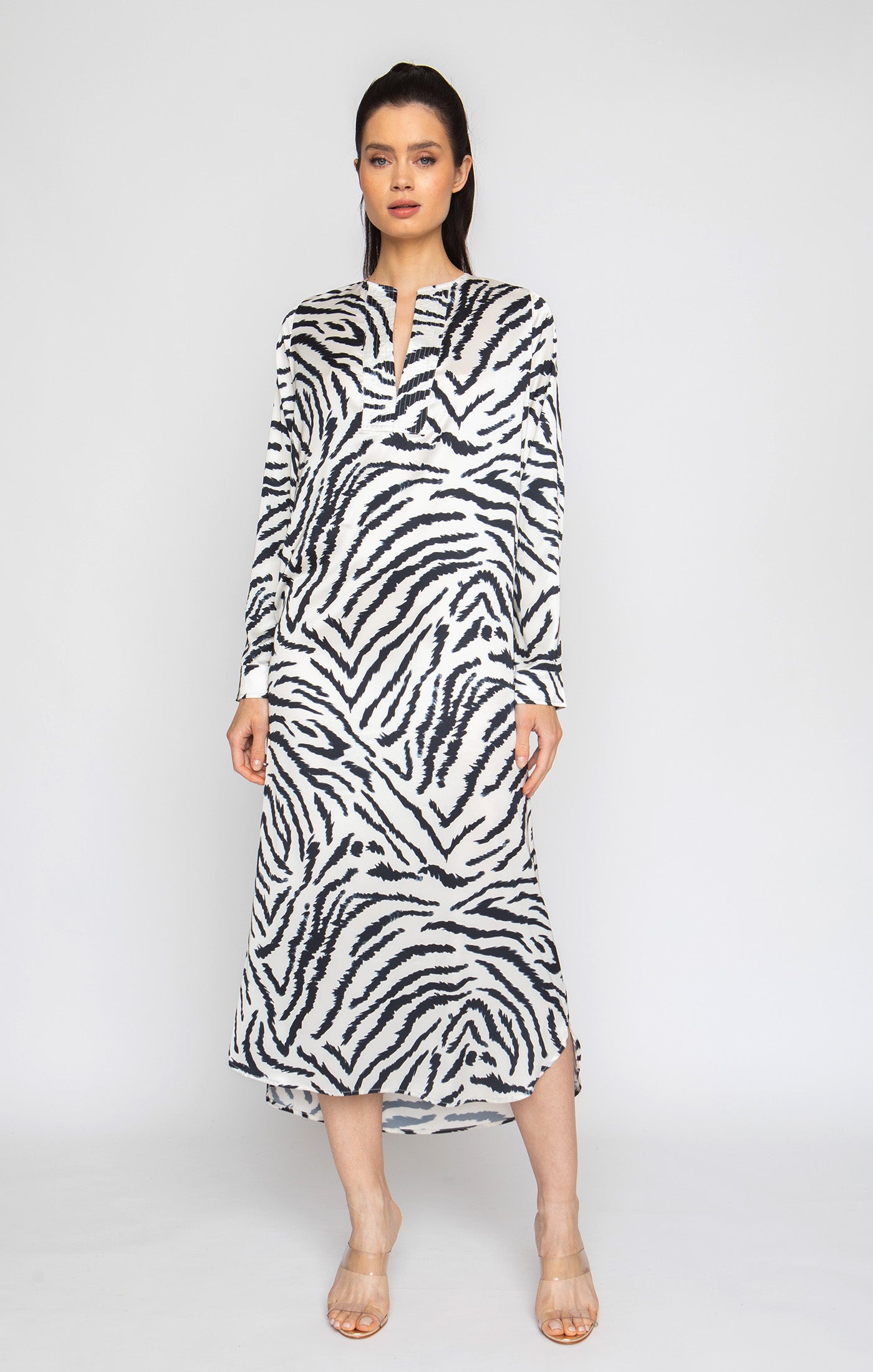 Madagascar Long Sleeve Tunic Dress