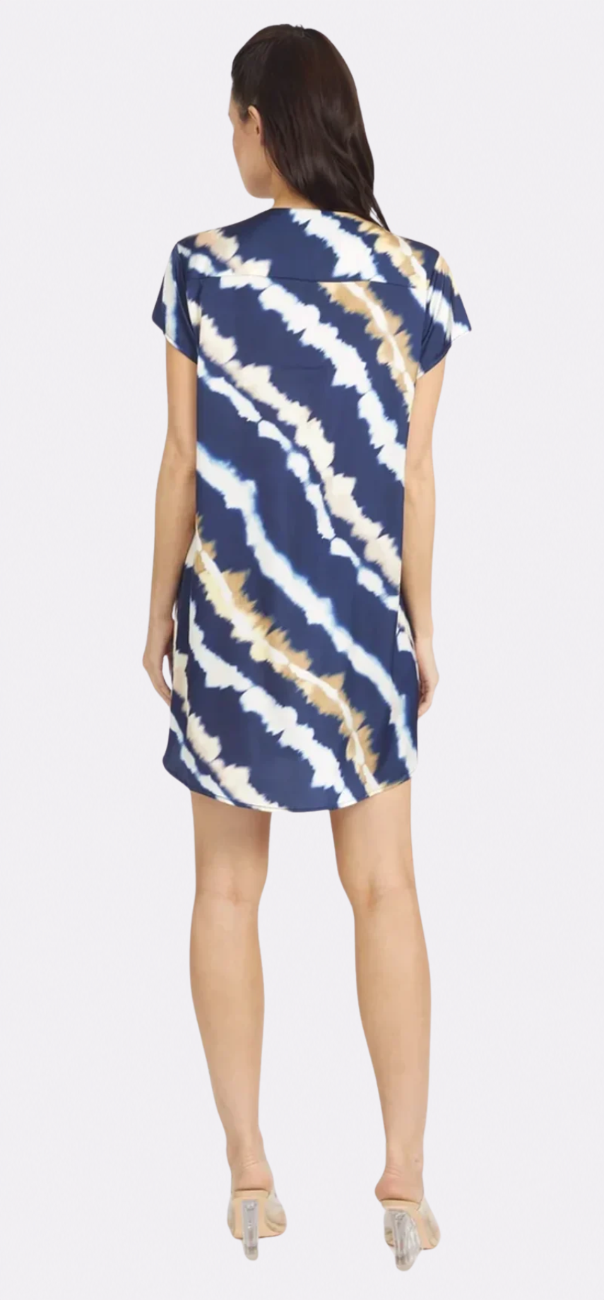 Mai Tai Moon Short Sleeve V Neck Dress