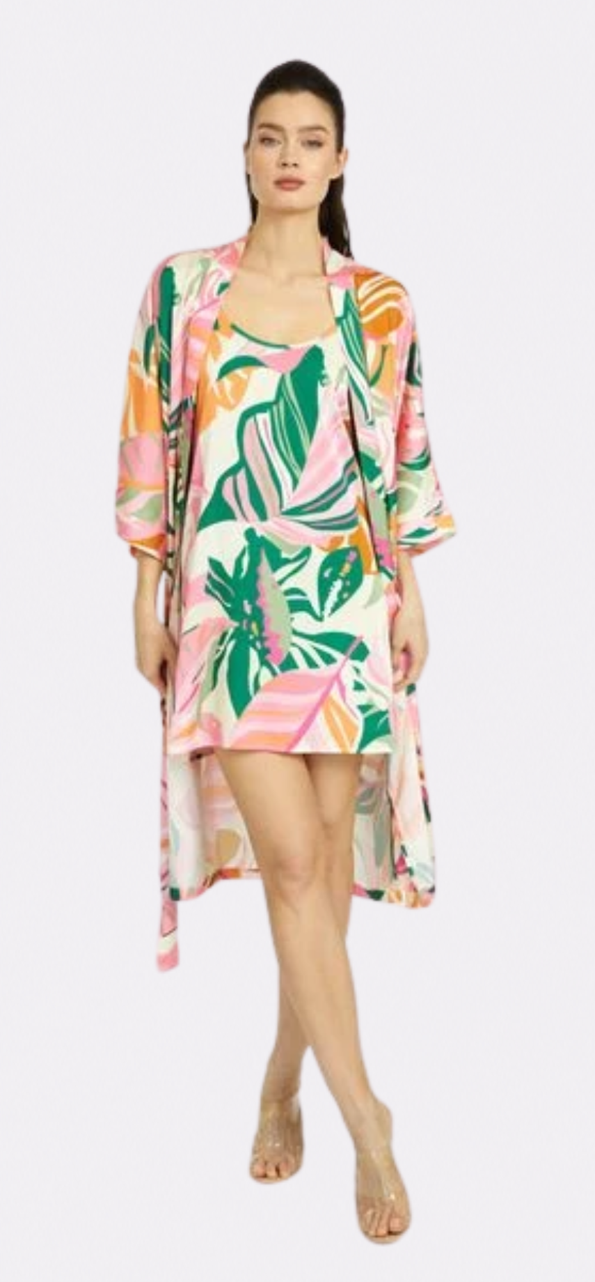 Miami Vibes Silky Kimono