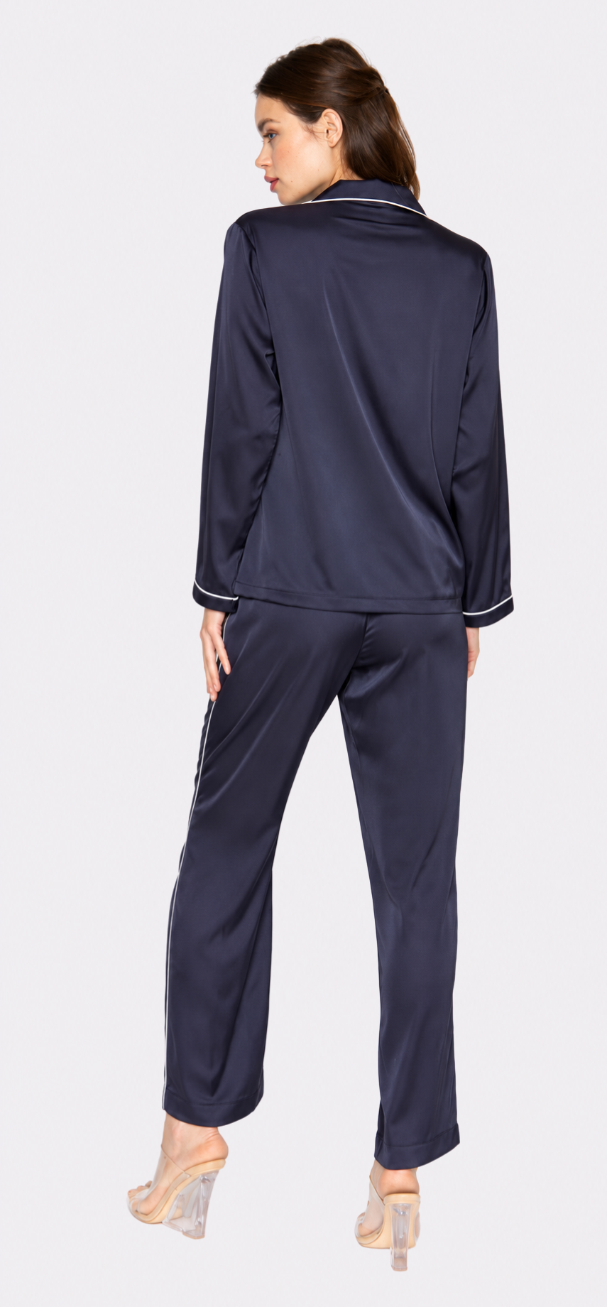 Midnight Blue Long PJ Set