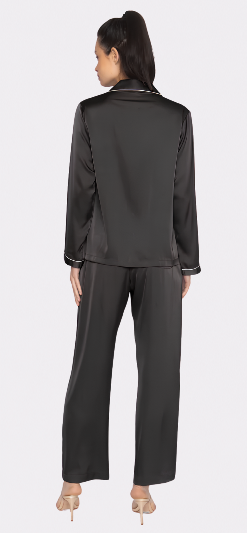 Noir Long PJ Set