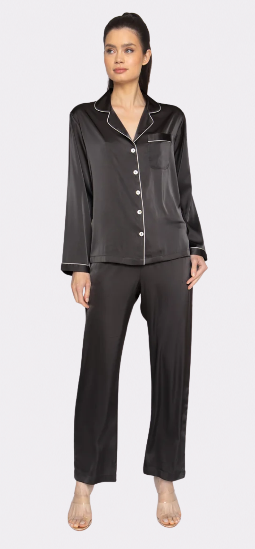 Noir Long PJ Set