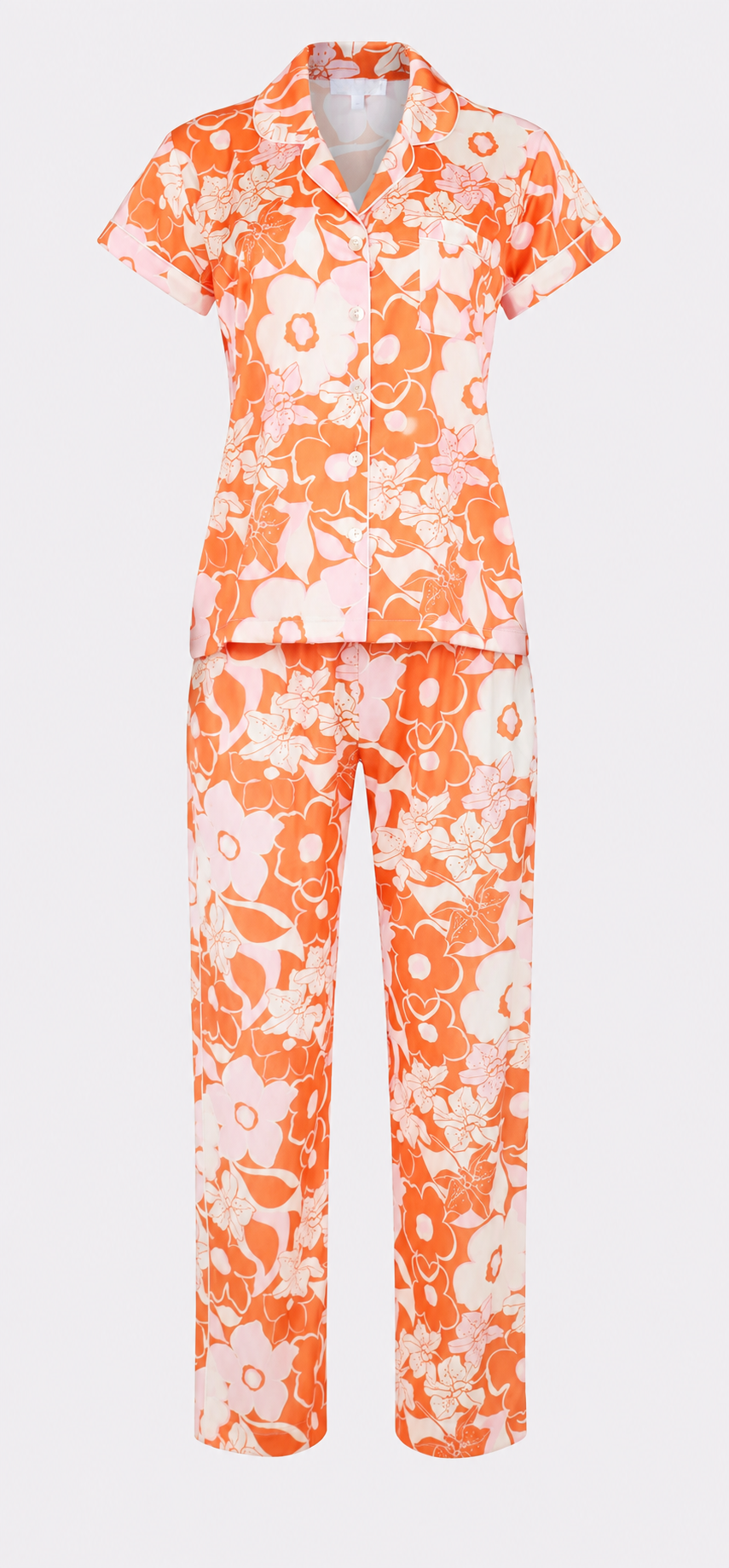 Orange Crush Short Sleeve & Pant PJ Set