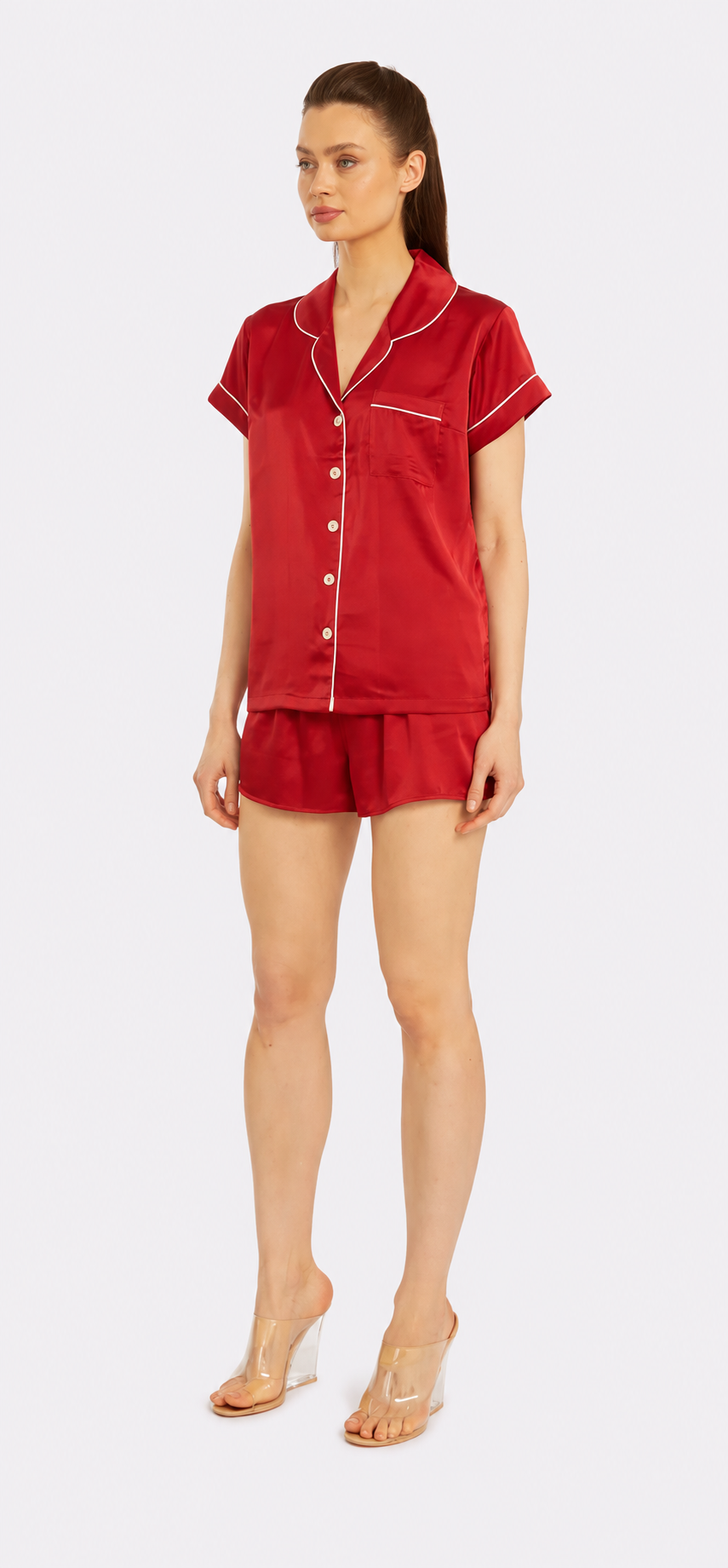 Red Short PJ Set