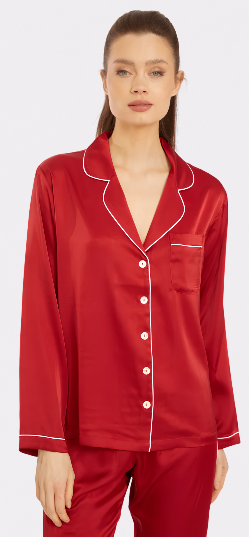 Red Long PJ Set