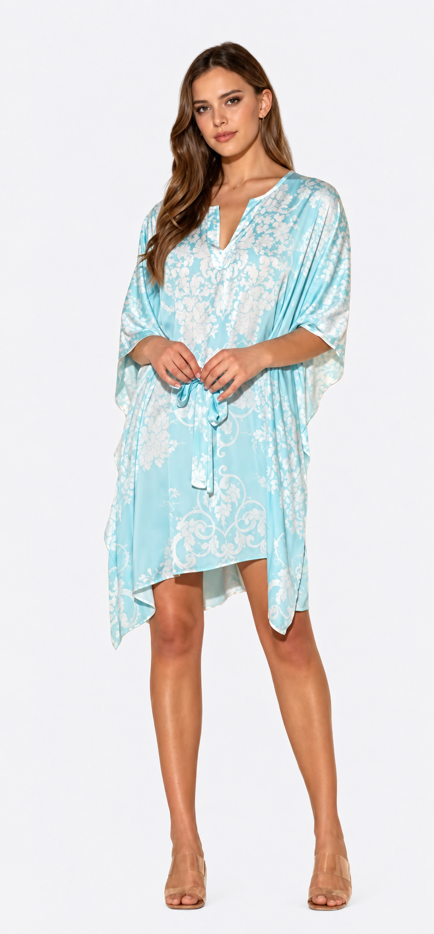 Romantique Blue Short Caftan