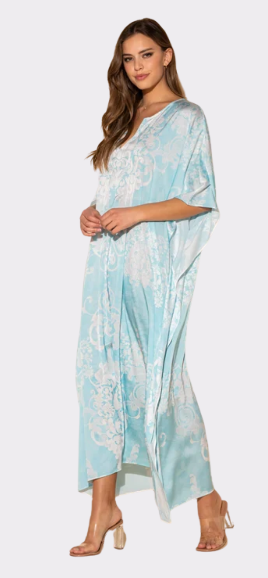 Romantique Blue Long Caftan
