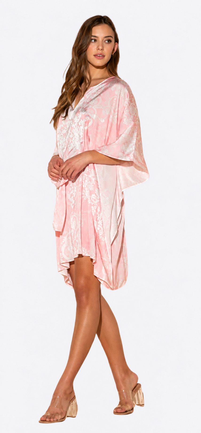 Romantique Pink Short Caftan