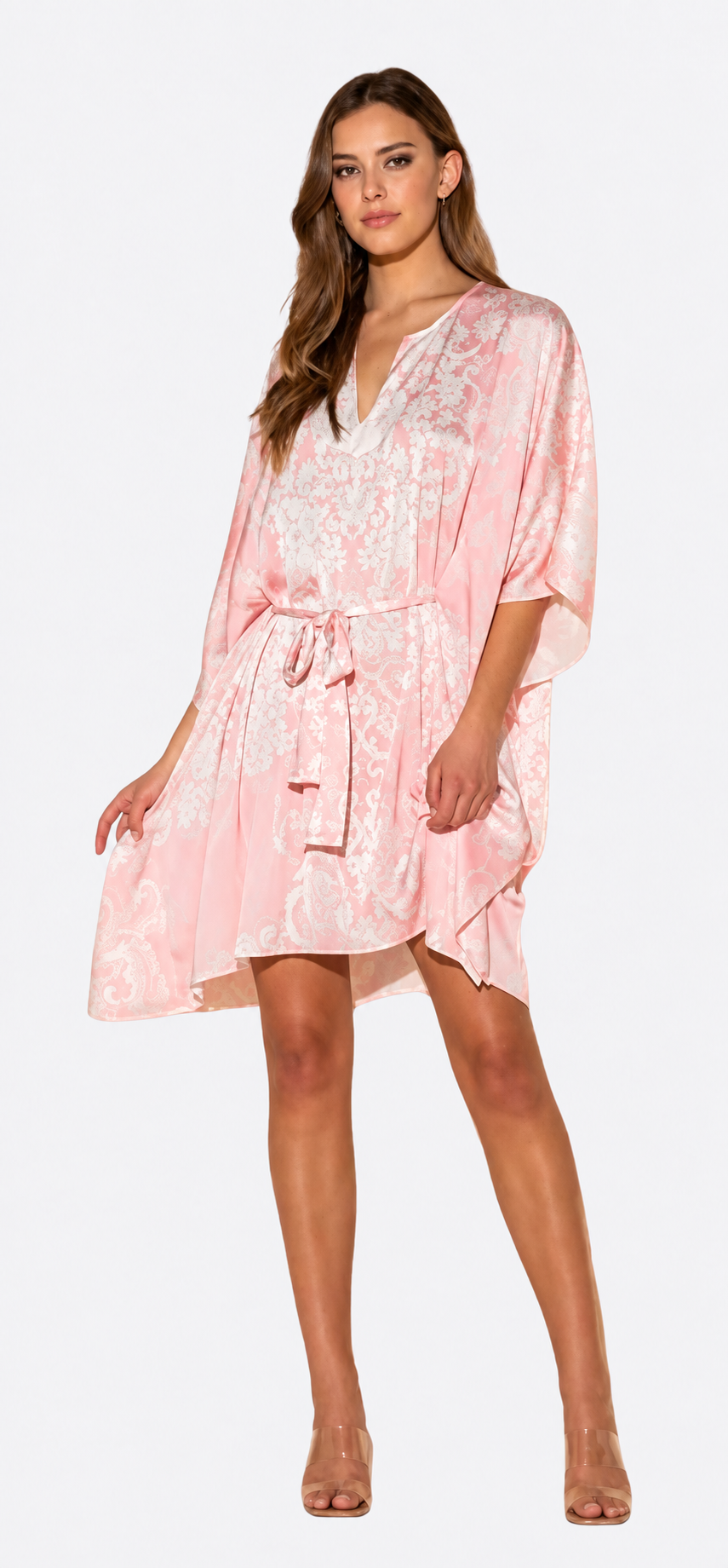 Romantique Pink Short Caftan