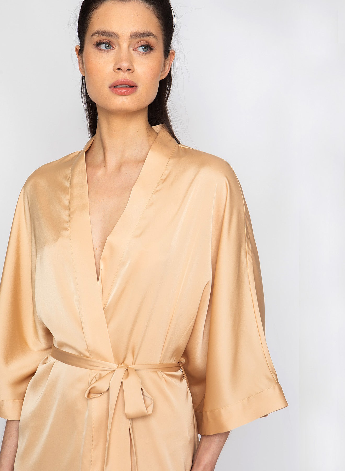 Champagne Silky Kimono