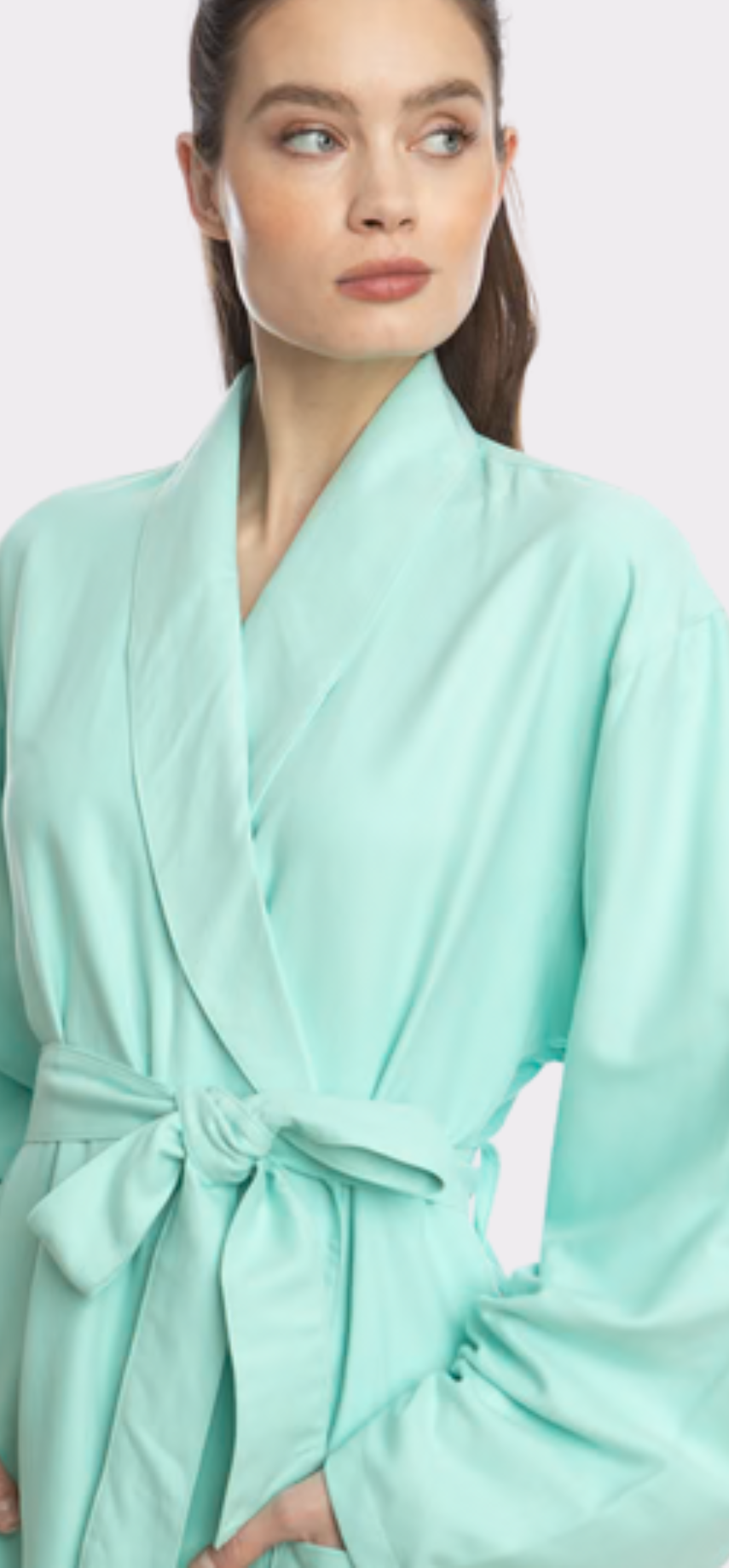 Seafoam Hotel Single Layer Robe