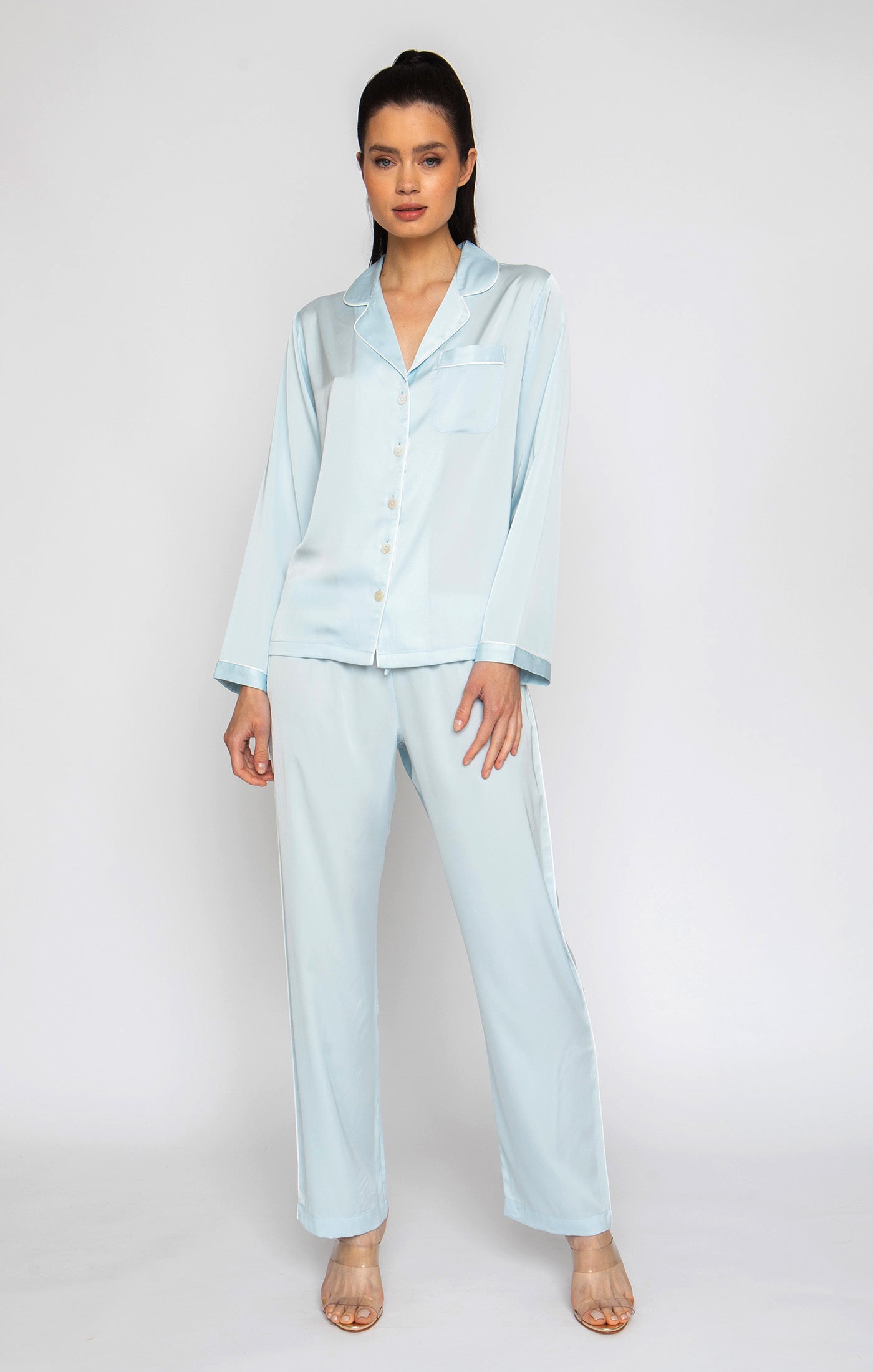 Sky Blue Long PJ Set