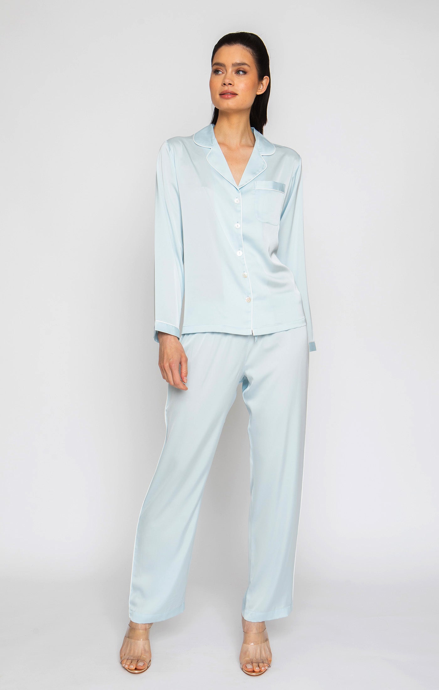 Sky Blue Long PJ Set