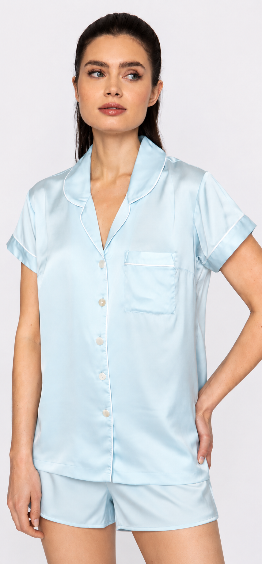 Sky Blue Short PJ Set