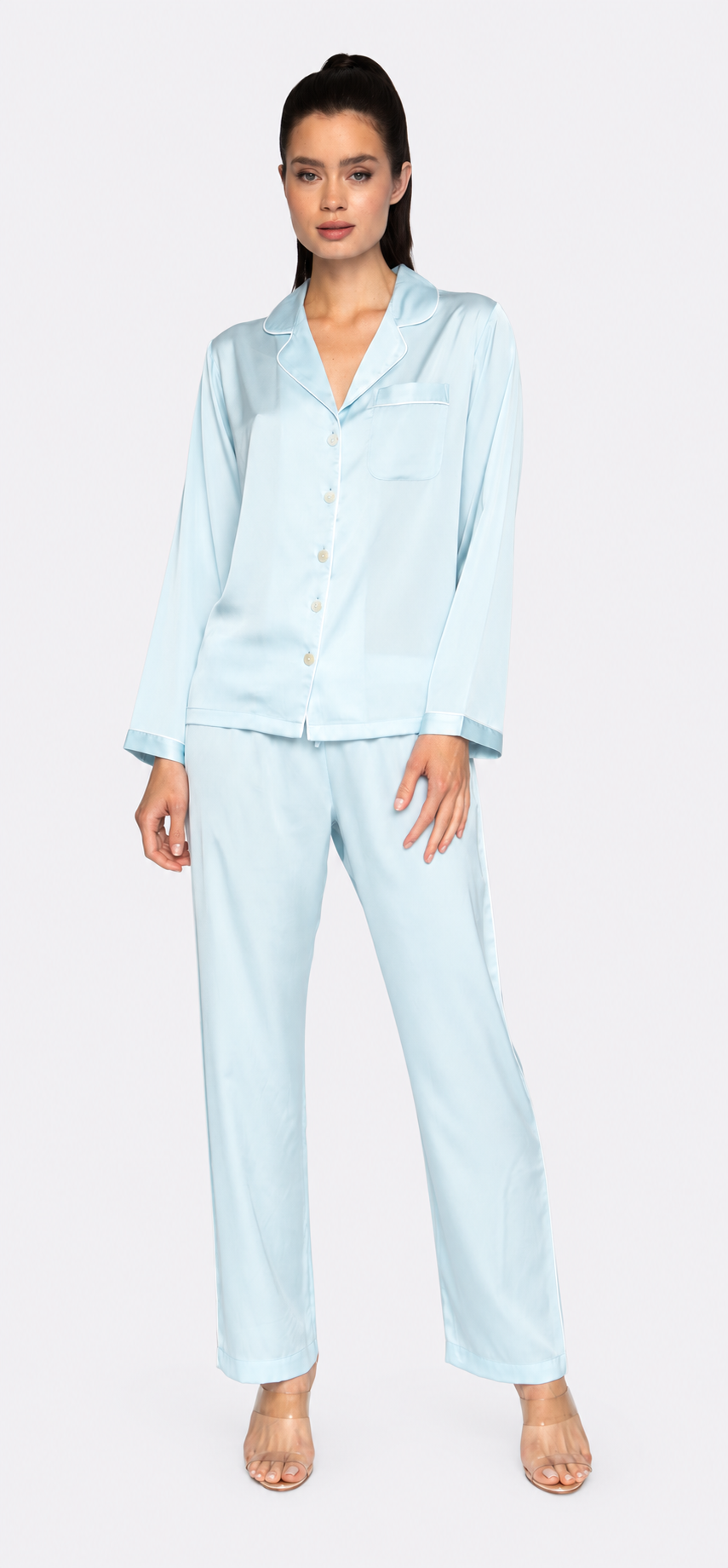 Sky Blue Long PJ Set