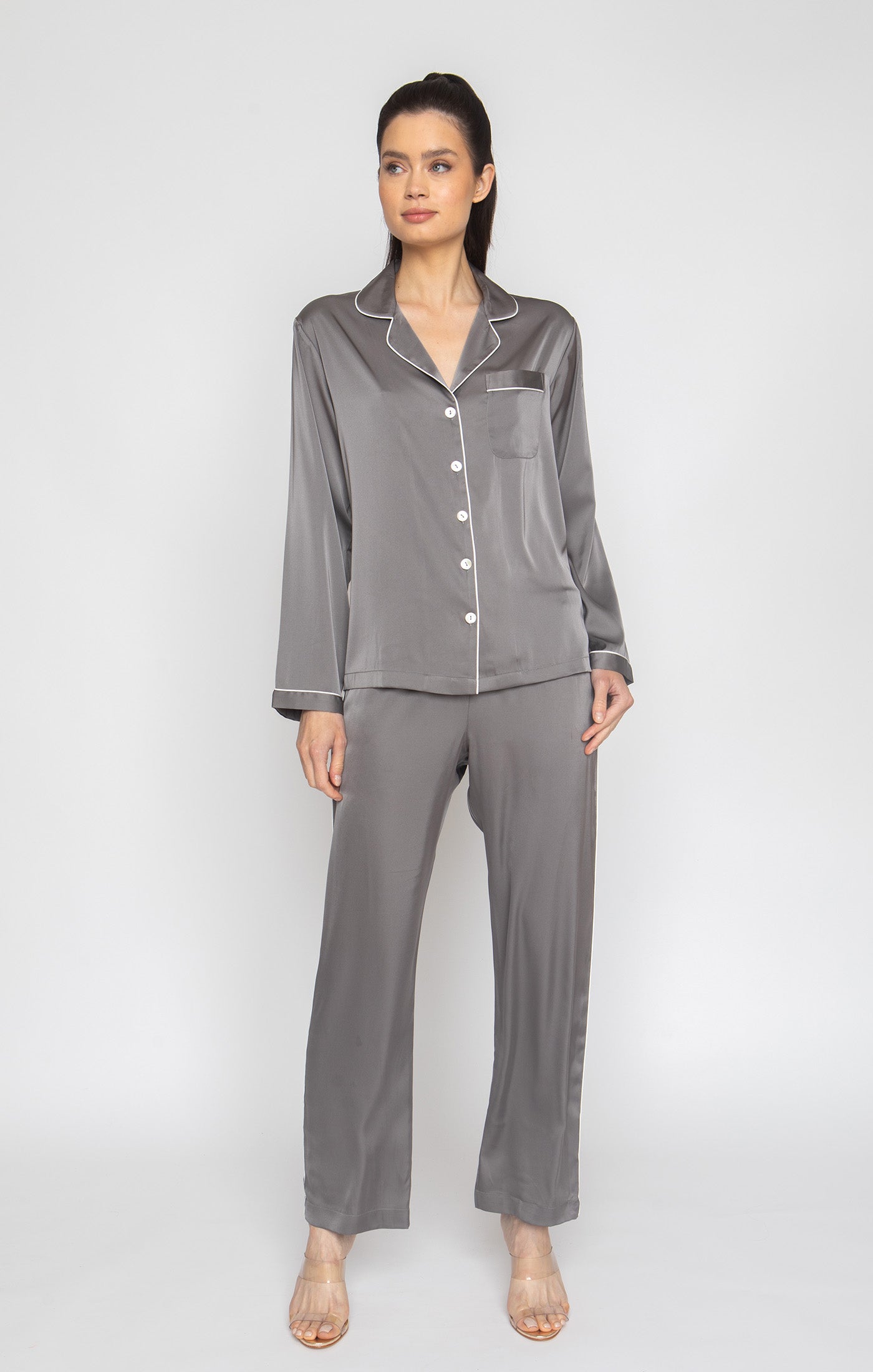 Smokey Grey Long PJ