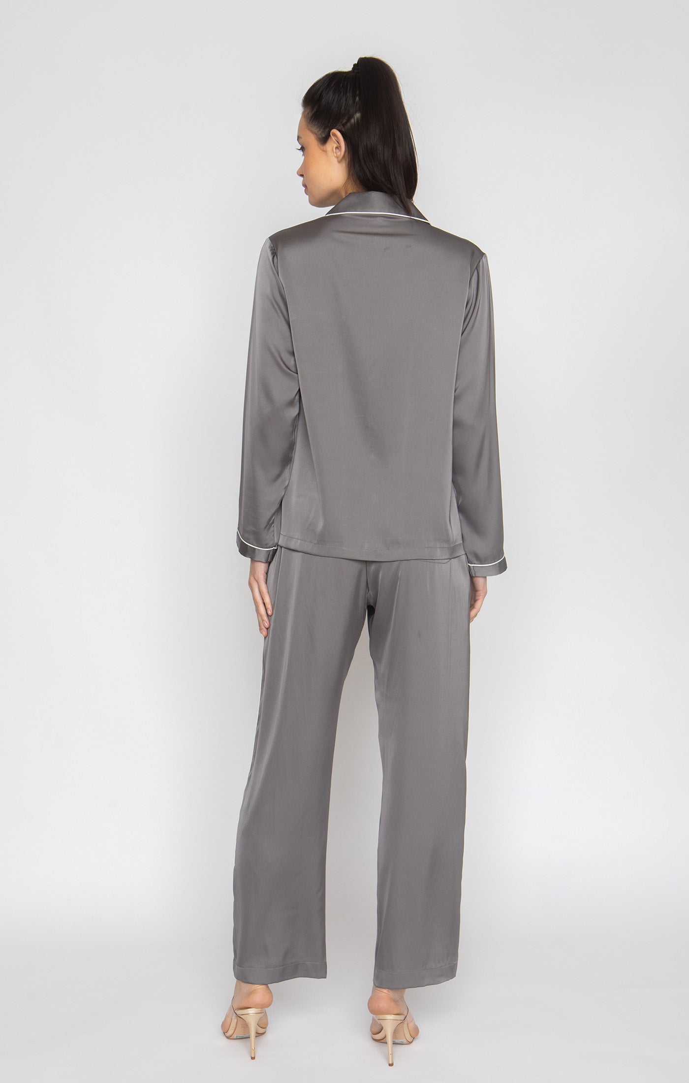 Smokey Grey Long Pajamas