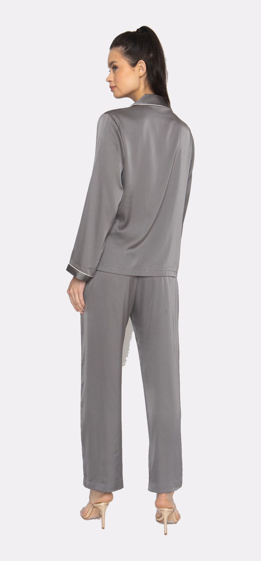 Smokey Grey Long PJ Set