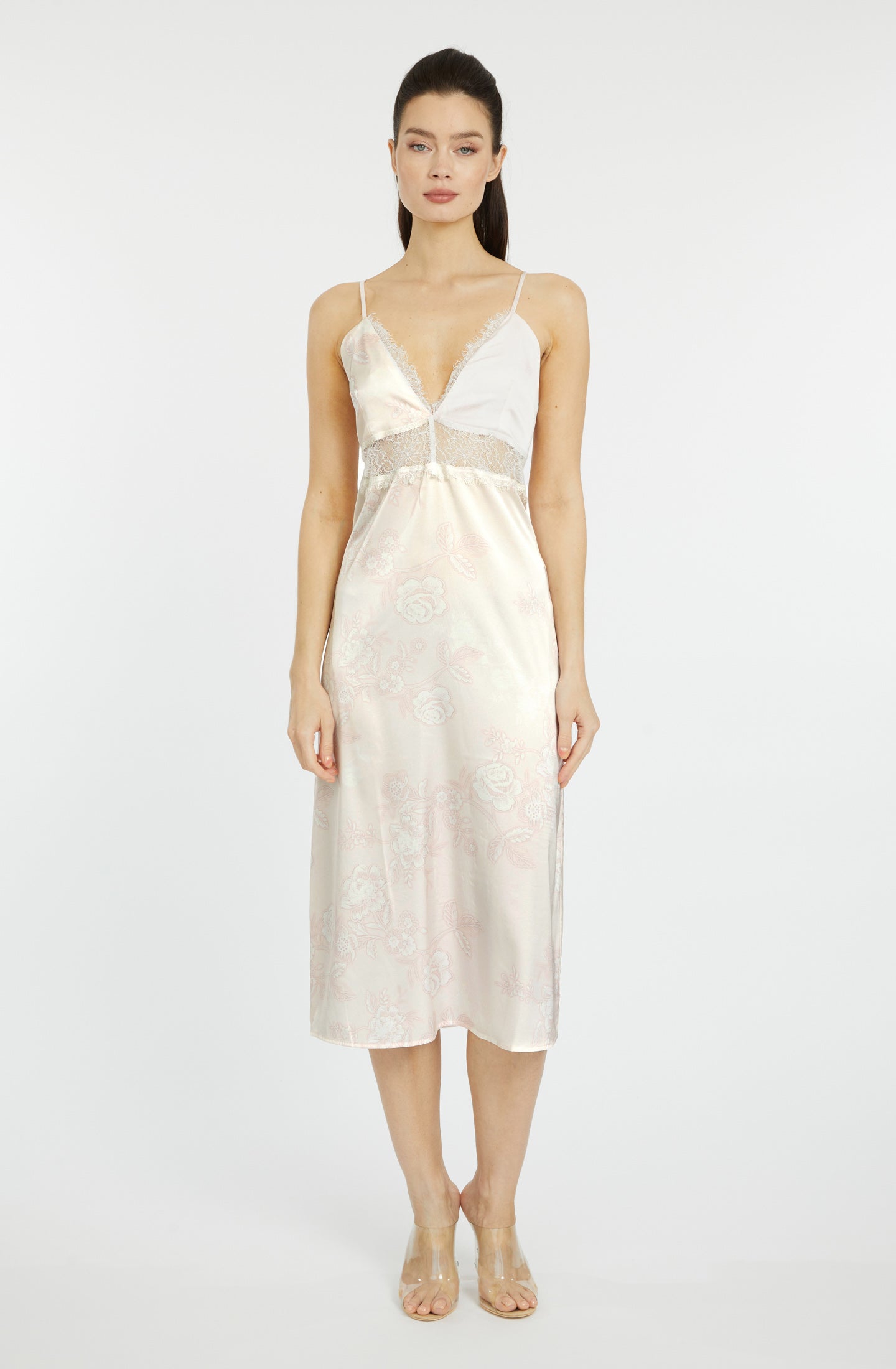 Bliss Rose Gold Lace Dress