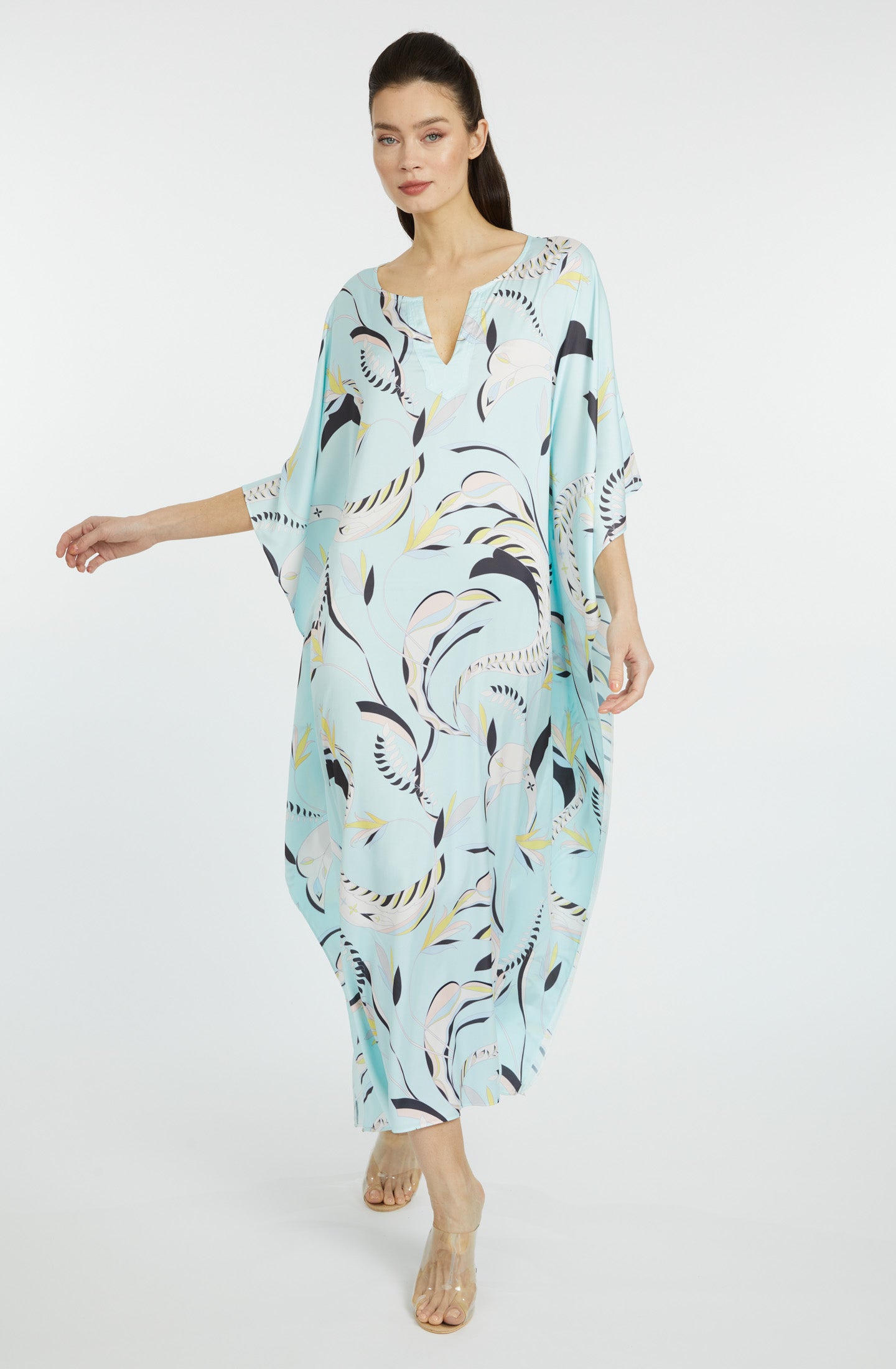 Blue Lagoon Long Kaftan