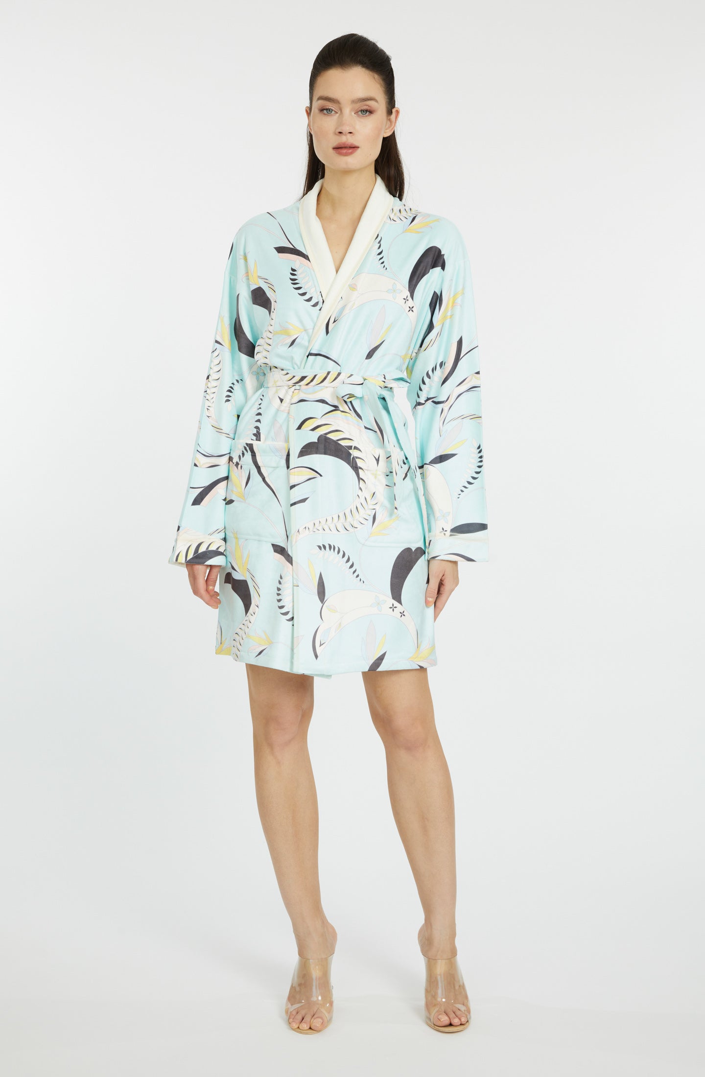 Blue Lagoon Short Robe — Microfiber | Wrap Up by VP