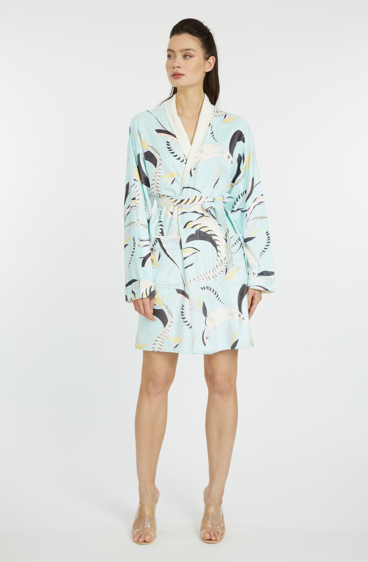 Blue Lagoon Short Robe — Microfiber | Wrap Up by VP