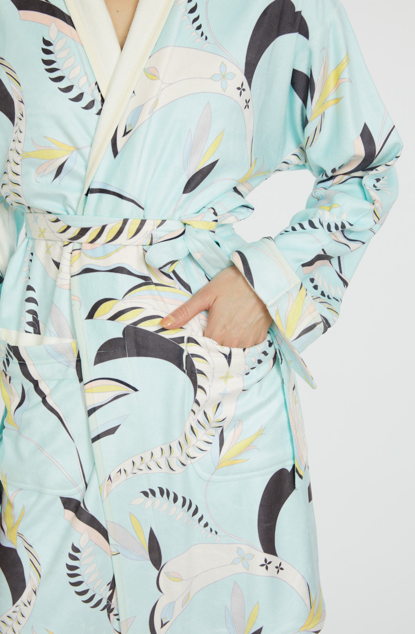 Blue Lagoon Short Robe — Microfiber | Wrap Up by VP