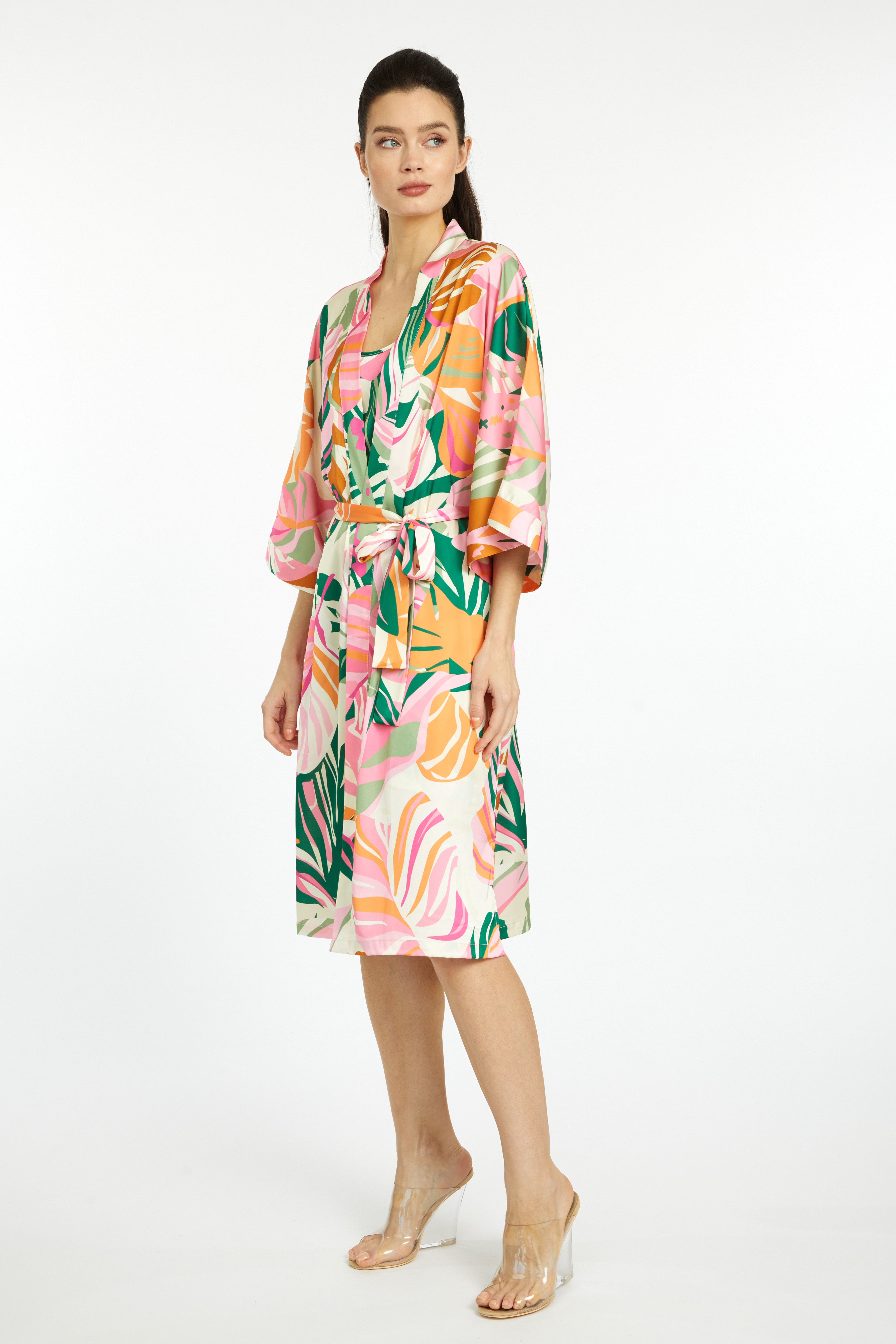 Miami Vibes Silky Kimono