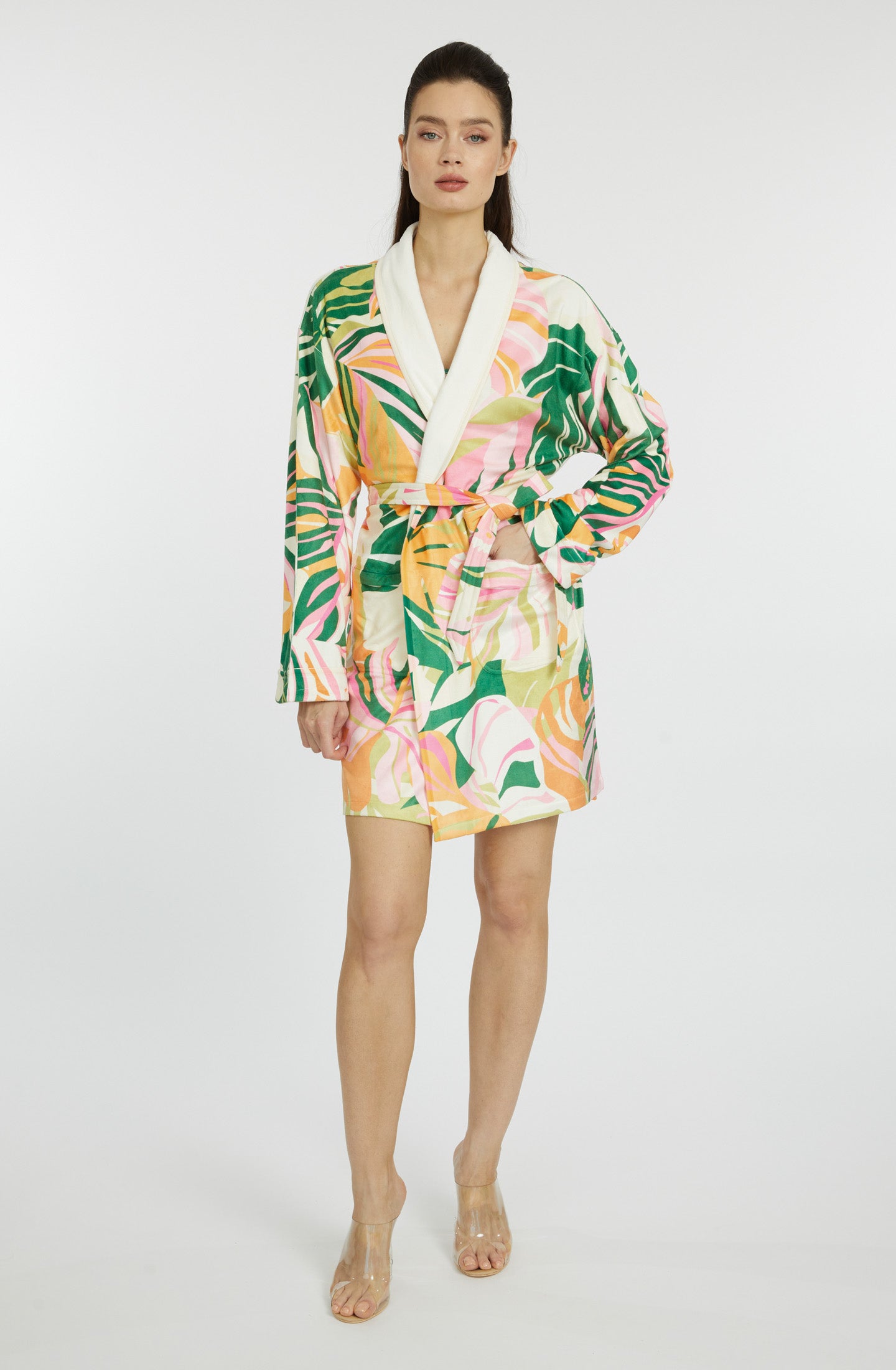 Miami Vibes Short Robe – Soft Microfiber Lightweight Pool Cover-Up