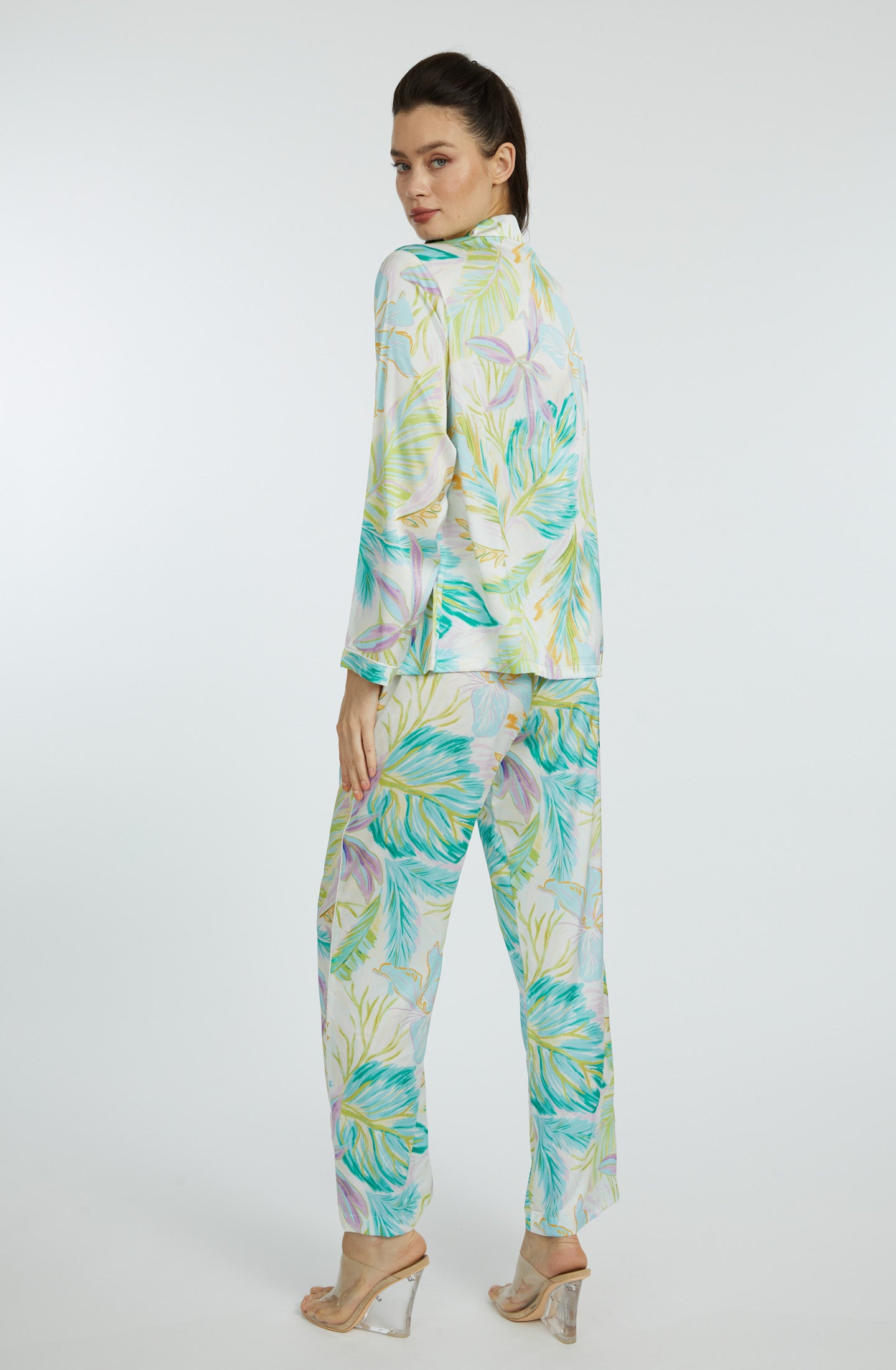 Bahamas Green Long PJ Set